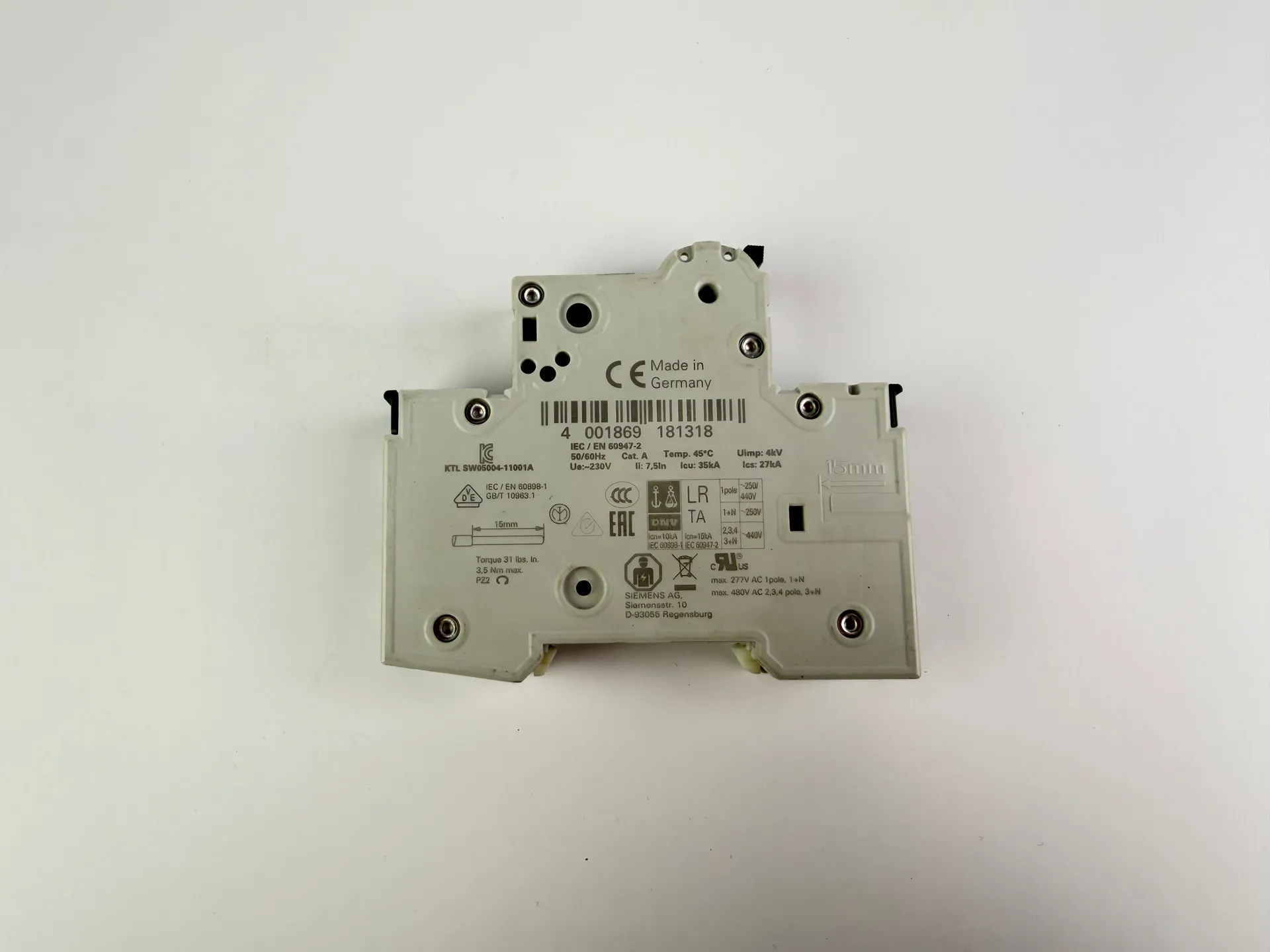 Siemens 5SY4115-7 Circuit Breaker – MCB C1.6 - Thumbnail 2