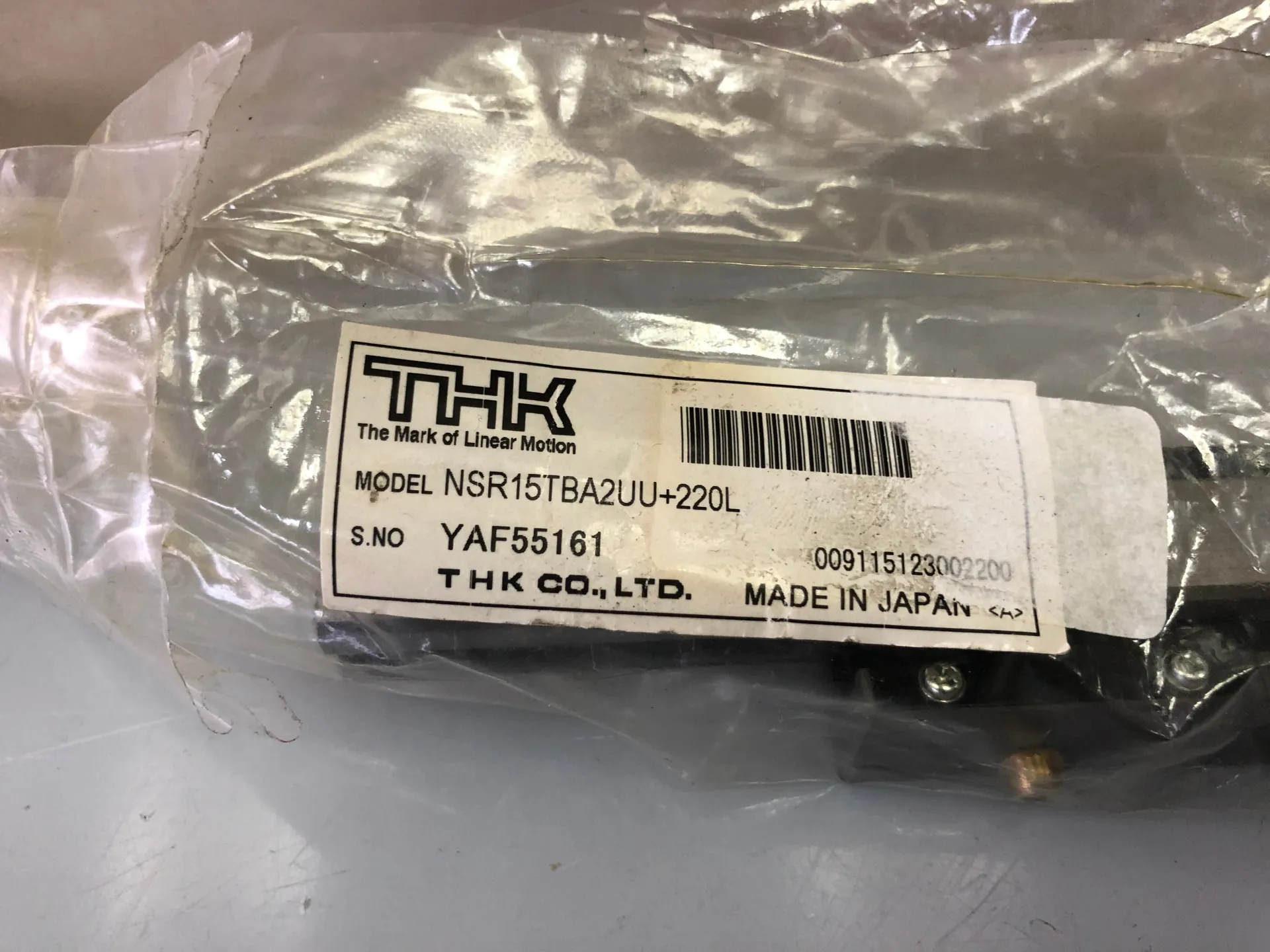 THK NSR15TBA2UU+220L Linear Guide – 2 Blocks with 220mm Rail - Thumbnail 2