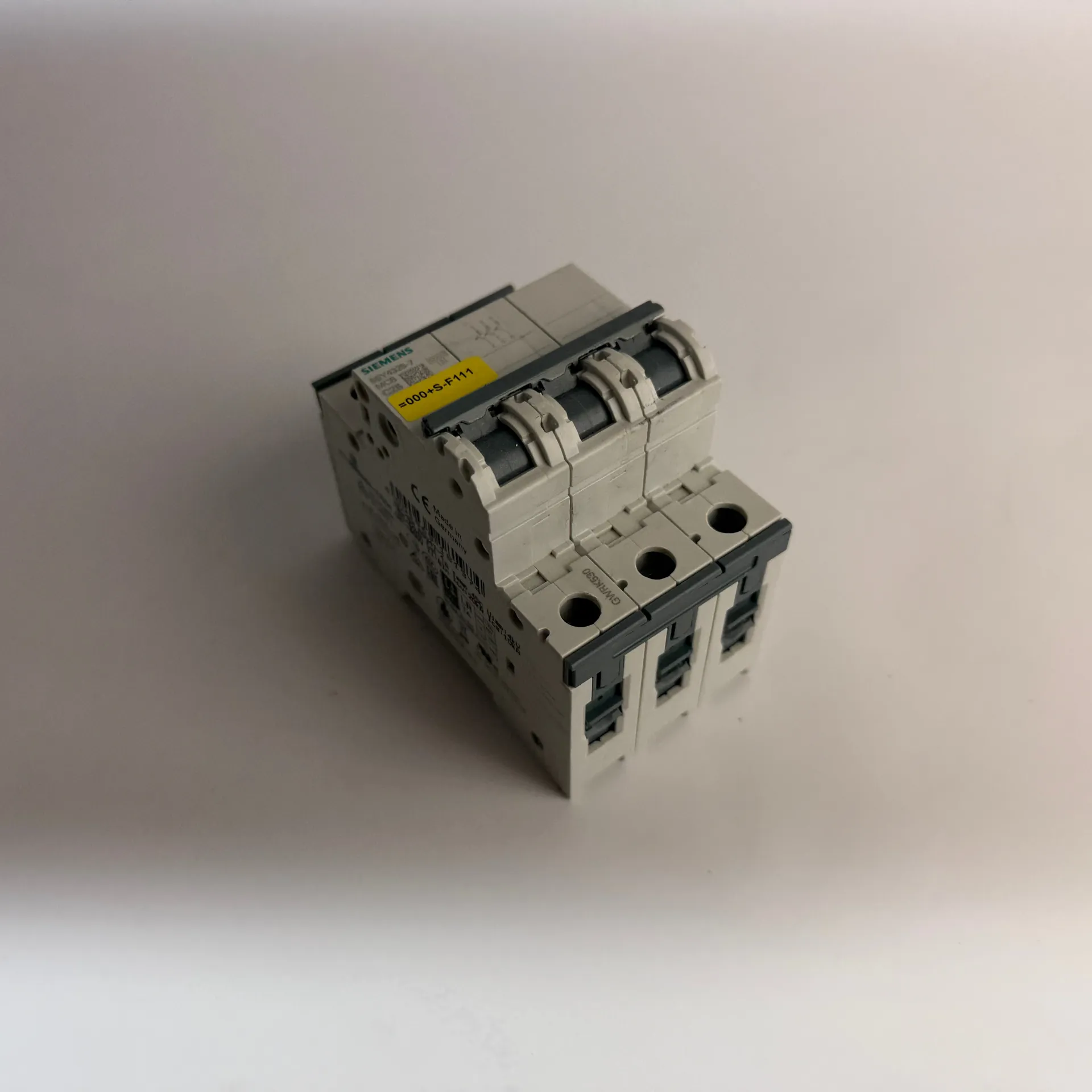 1x Siemens 5SY4325-7 3 Pole MCB C25 25A Circuit Breaker 10kA 400V AC - Image 1