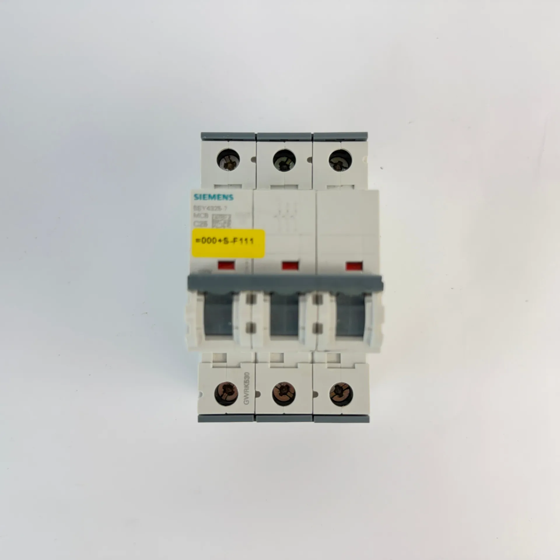 1x Siemens 5SY4325-7 3 Pole MCB C25 25A Circuit Breaker 10kA 400V AC - Thumbnail 2