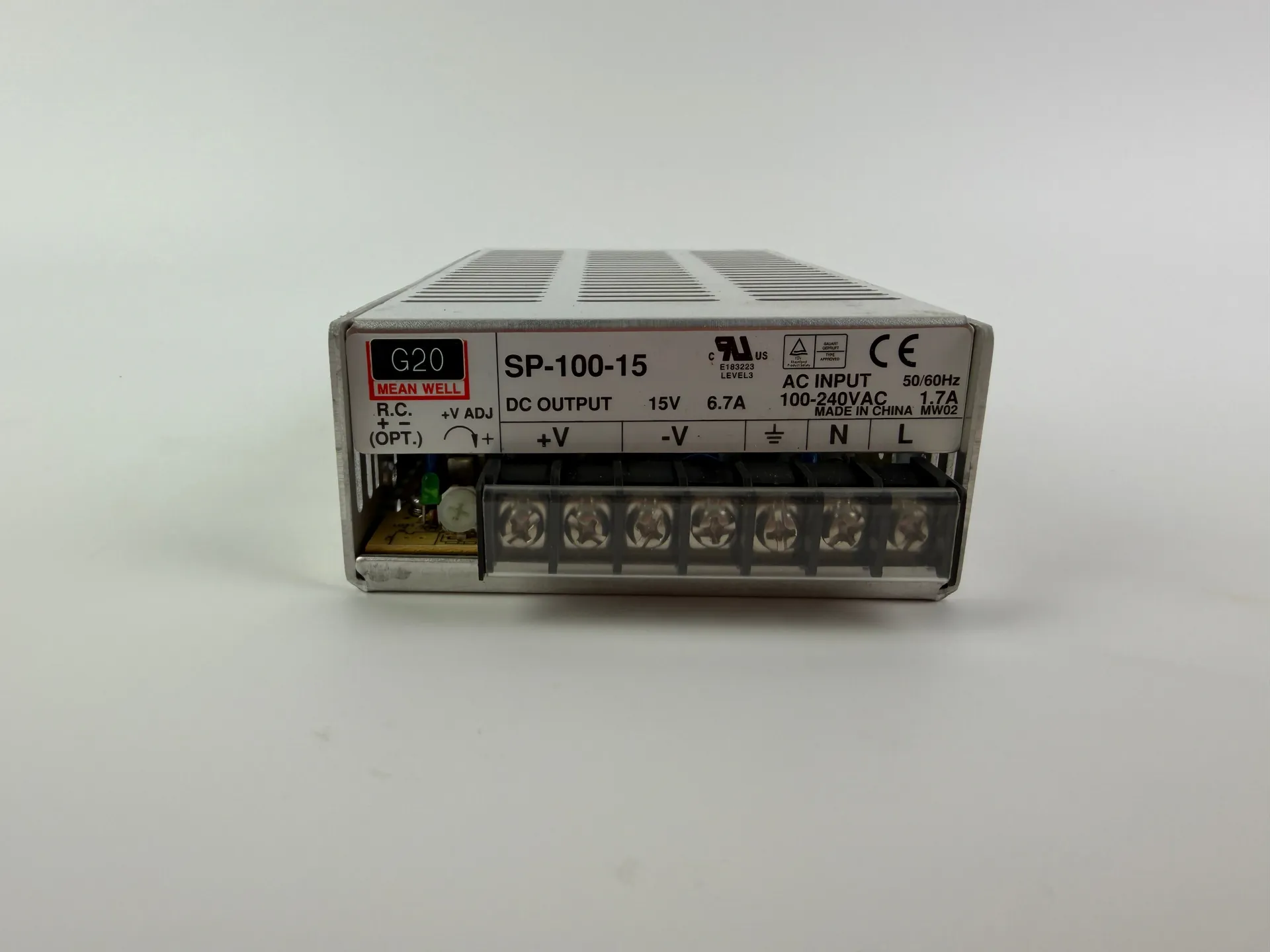 1x Mean Well SP-100-15 Switching Power Supply 15V DC 6.7A 100W - Thumbnail 2
