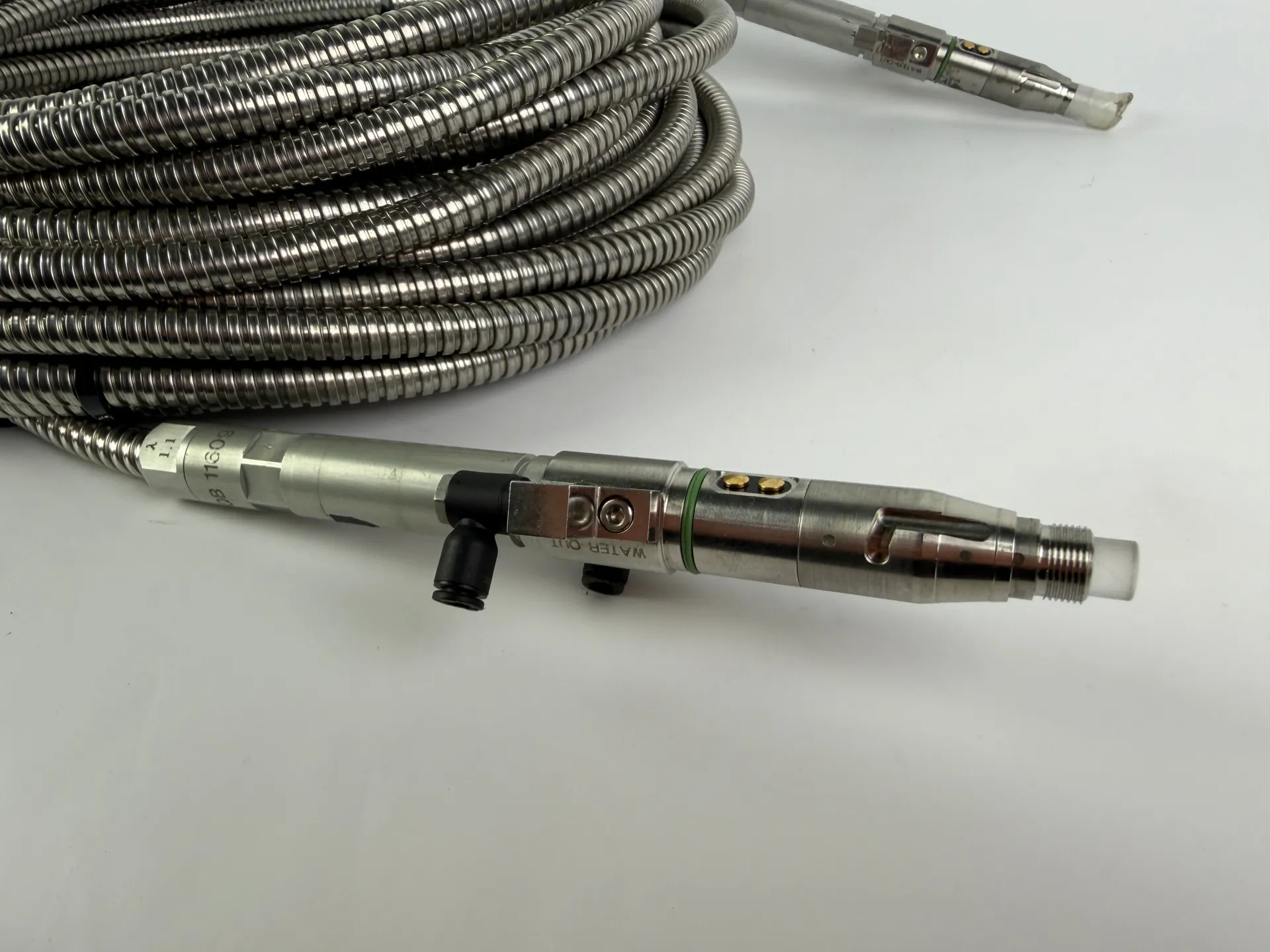 High Power Laser Fiber Optic Delivery Cable Armored Water Cooled Industrial - Thumbnail 5