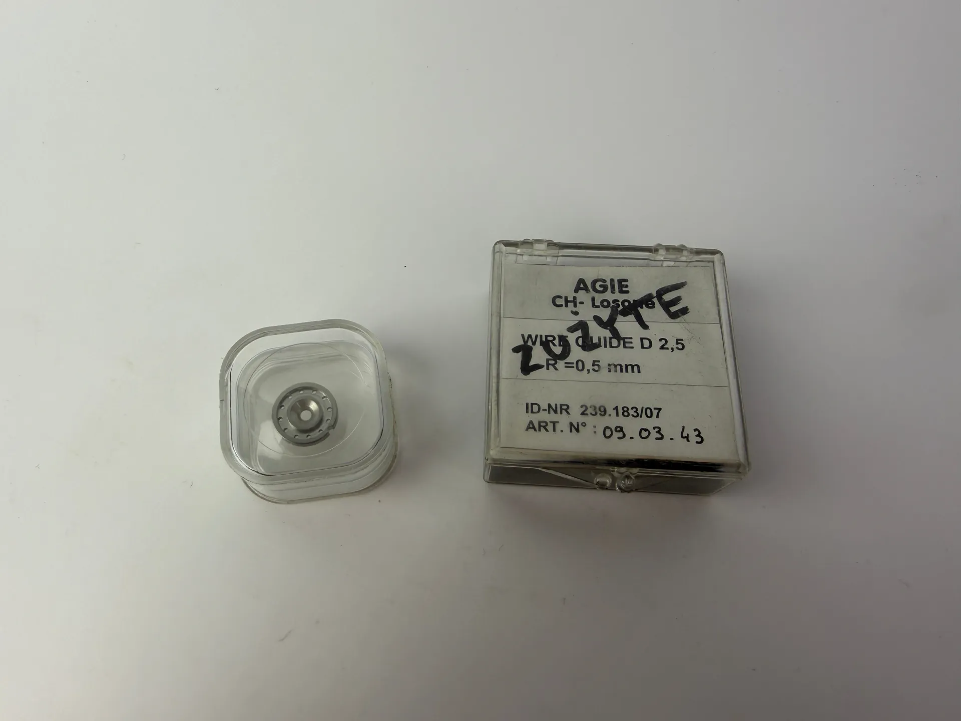 4x AGIE Wire Guide D 2.5 R0.5mm EDM Wire Guide 239.183/07 09.03.43 - Image 1