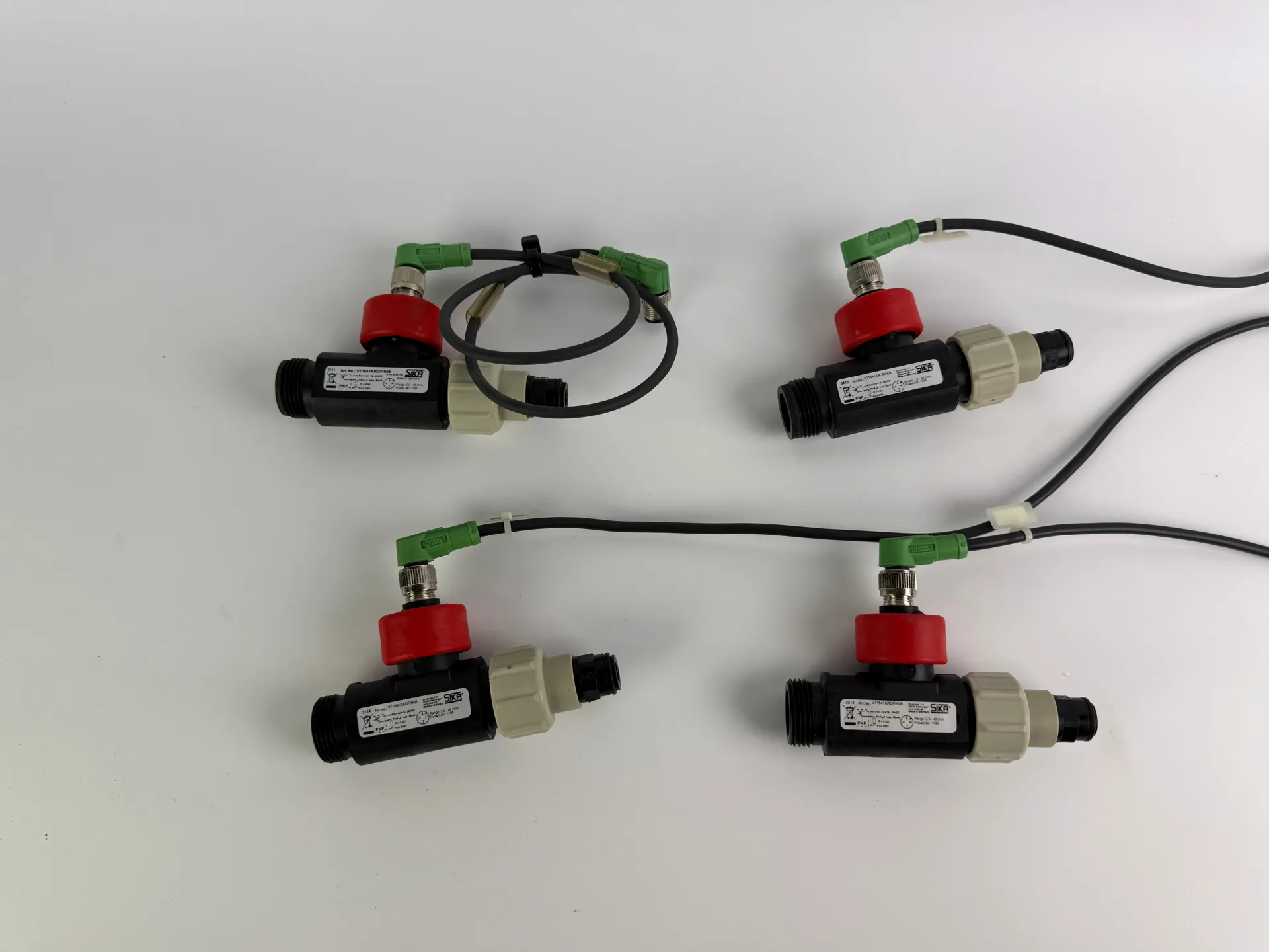1x SIKA VT1541KROFIN08 In-Line Turbine Flow Meter + Sensor Cable - Thumbnail 5