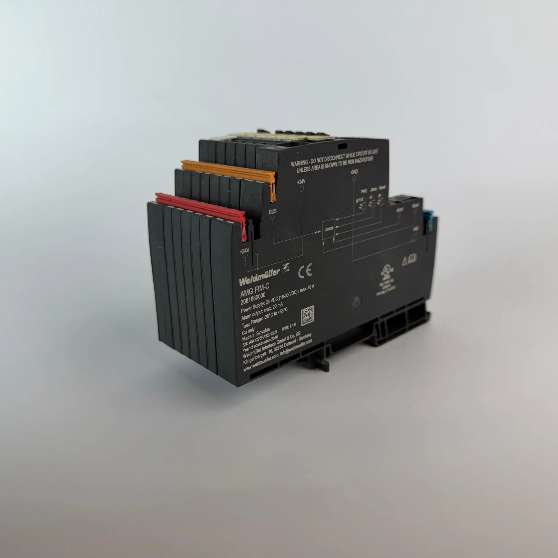Weidmuller AMG FIM-C 2081880000 24VDC 40A Power Supply Interface Module - Thumbnail 5