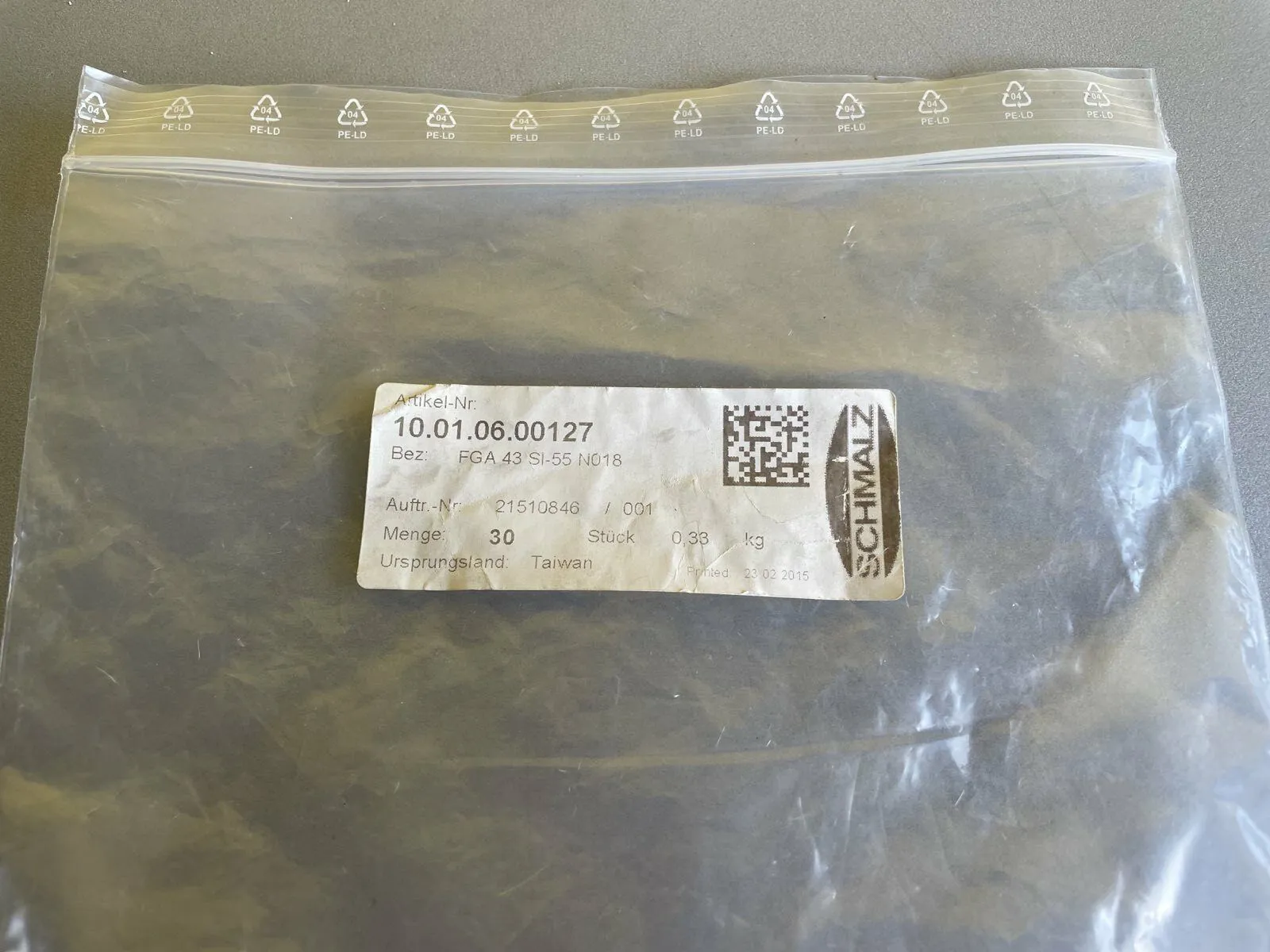 Lot of 11 Schmalz FGA 43 SI-55 N018 10.01.06.00127 Vacuum Pad / Cup - Thumbnail 4