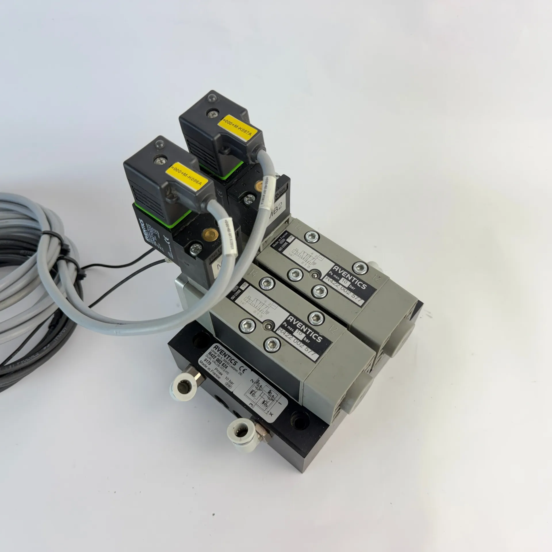 AVENTICS Dual 5/2 Directional Valve R422 002 577 w/ Island R422 003 624 Sensors Coils - Thumbnail 3