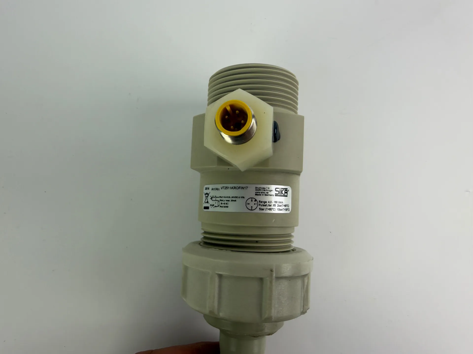 1x SIKA VT2511KROFIN17 Flow Sensor - Thumbnail 3