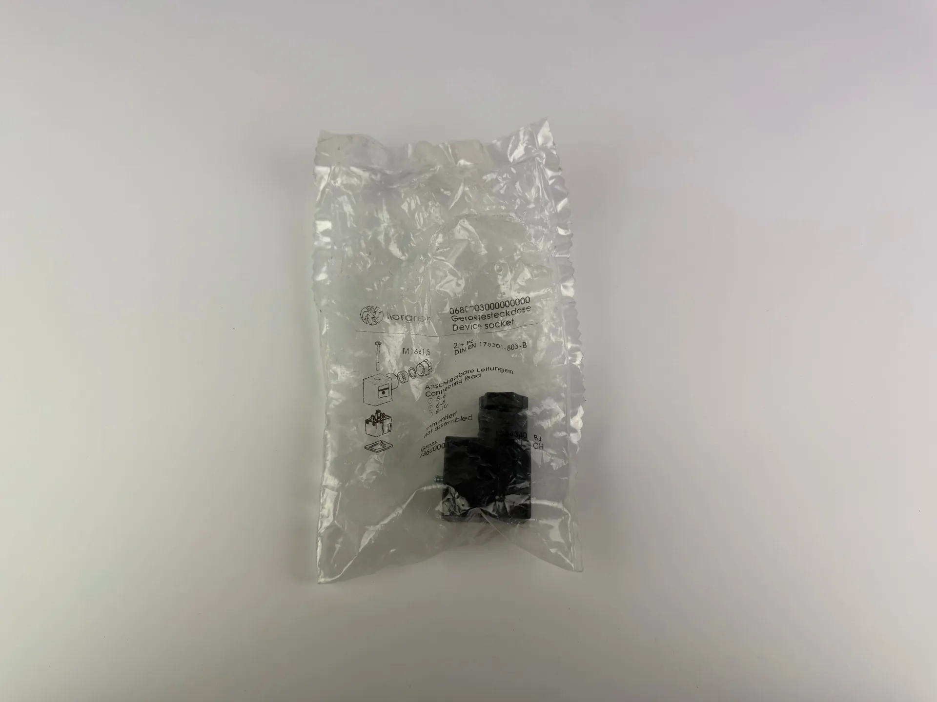 1x Norgren 0680003000000000 Electrical Plug – DIN Connector for Solenoid Valve - Image 1
