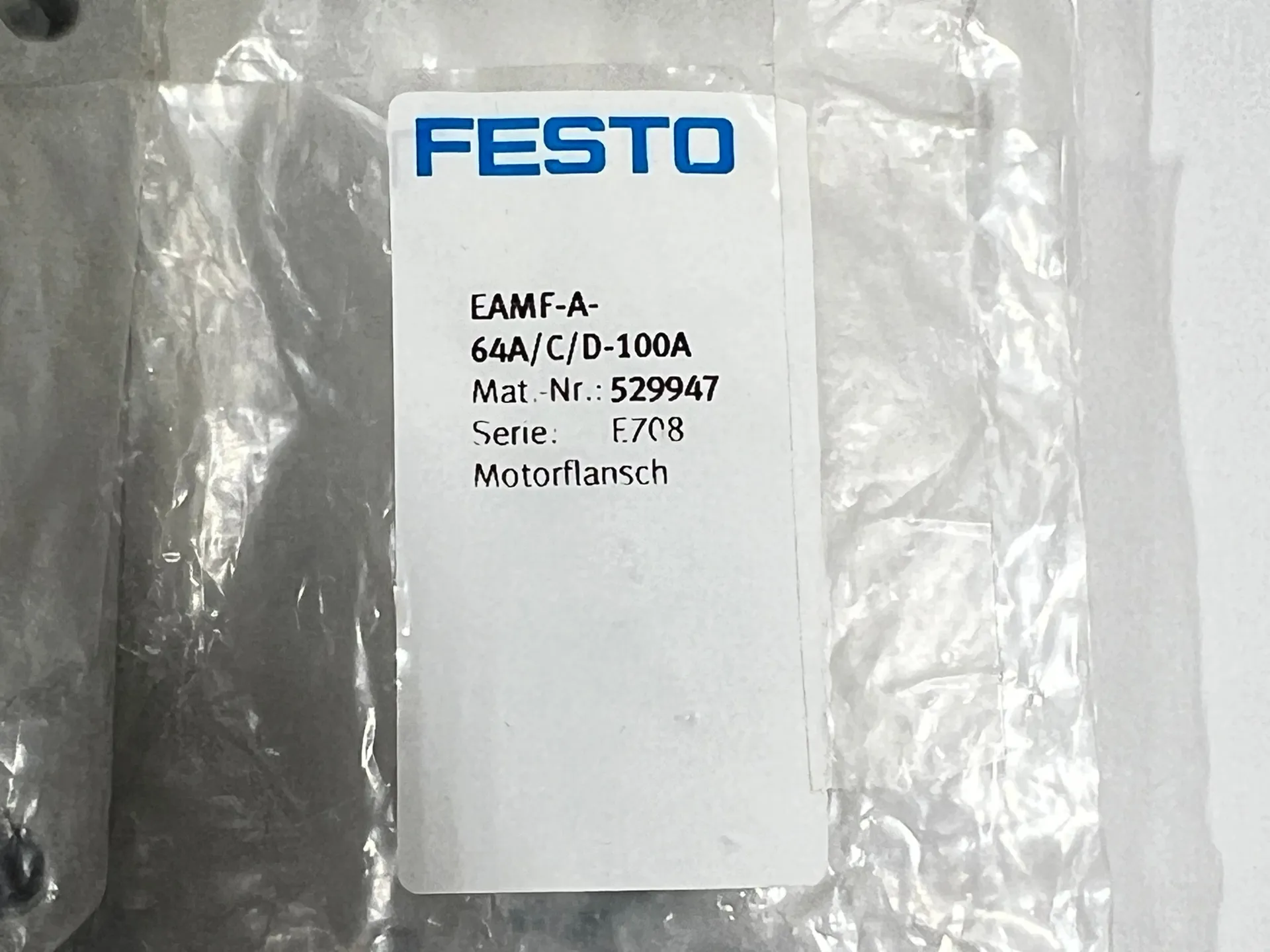 Festo EAMF-A-64A/C/D-100A 529947 Motor Flange – For Servo Motor Mounting