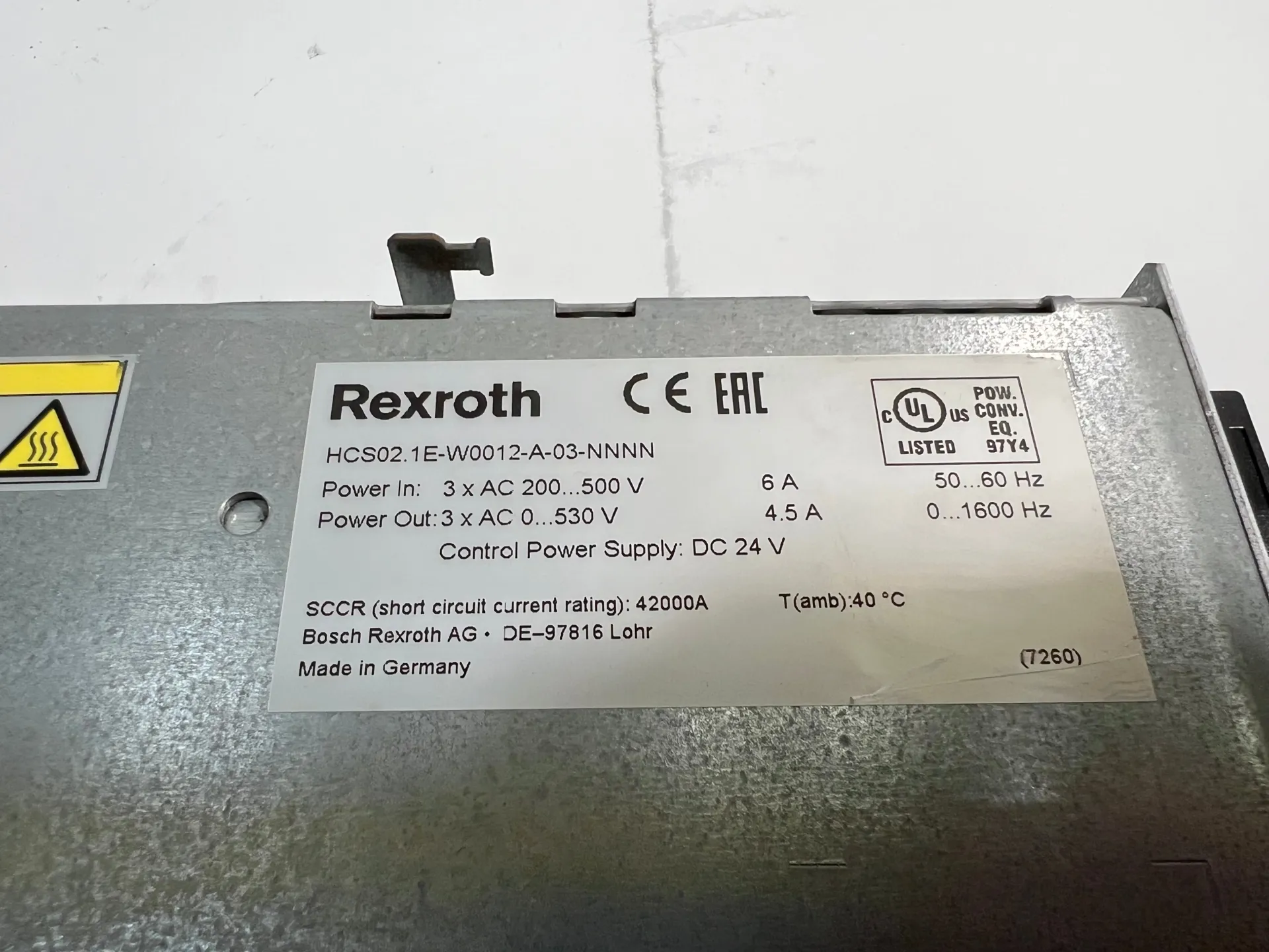 1x Rexroth IndraDrive C HCS02.1E-W0012-A-03-NNNN Drive Controller - Thumbnail 5