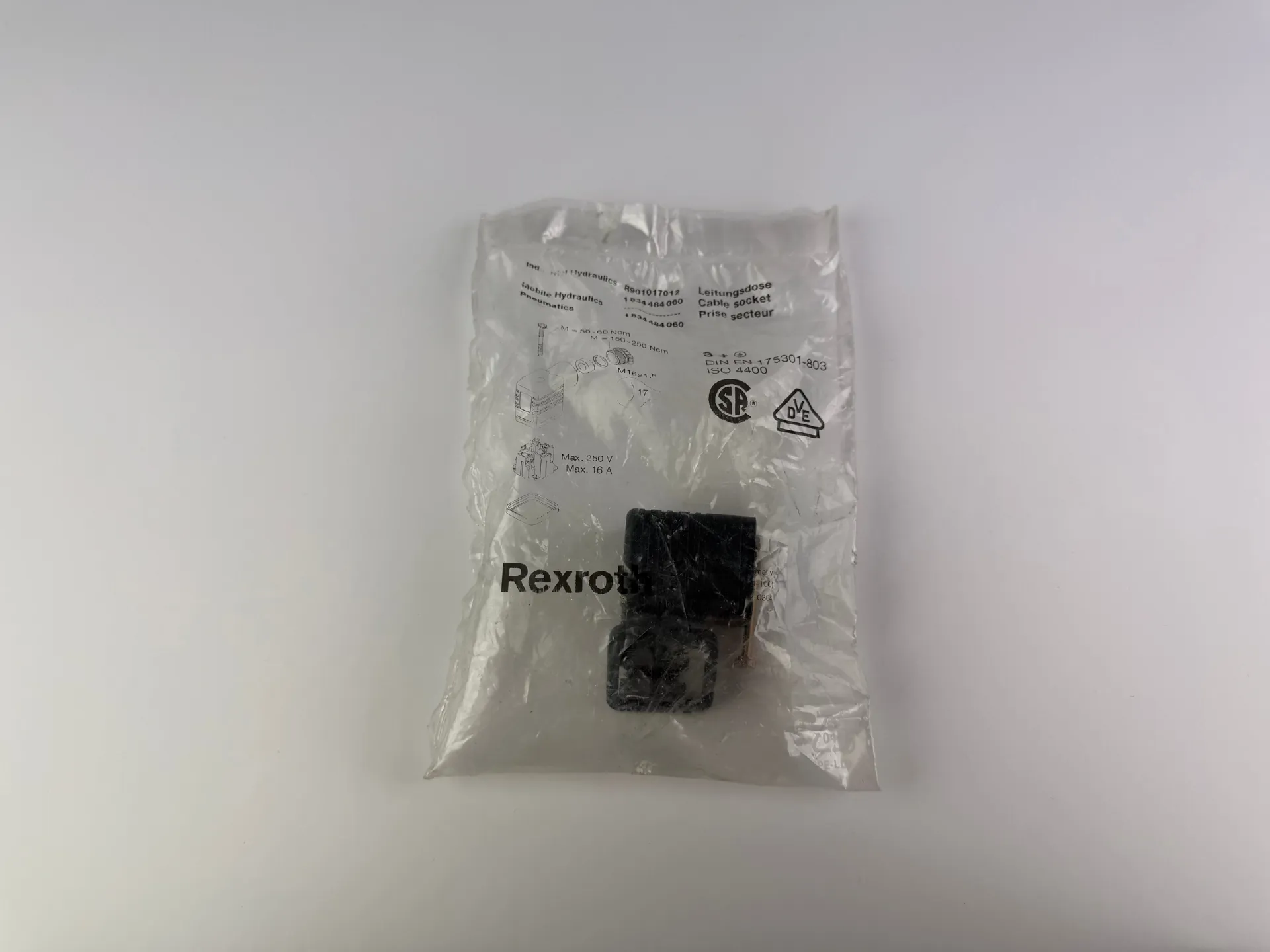 Rexroth R901017012 Cable Socket – Plug Connector (1 834 484 060) - Thumbnail 2