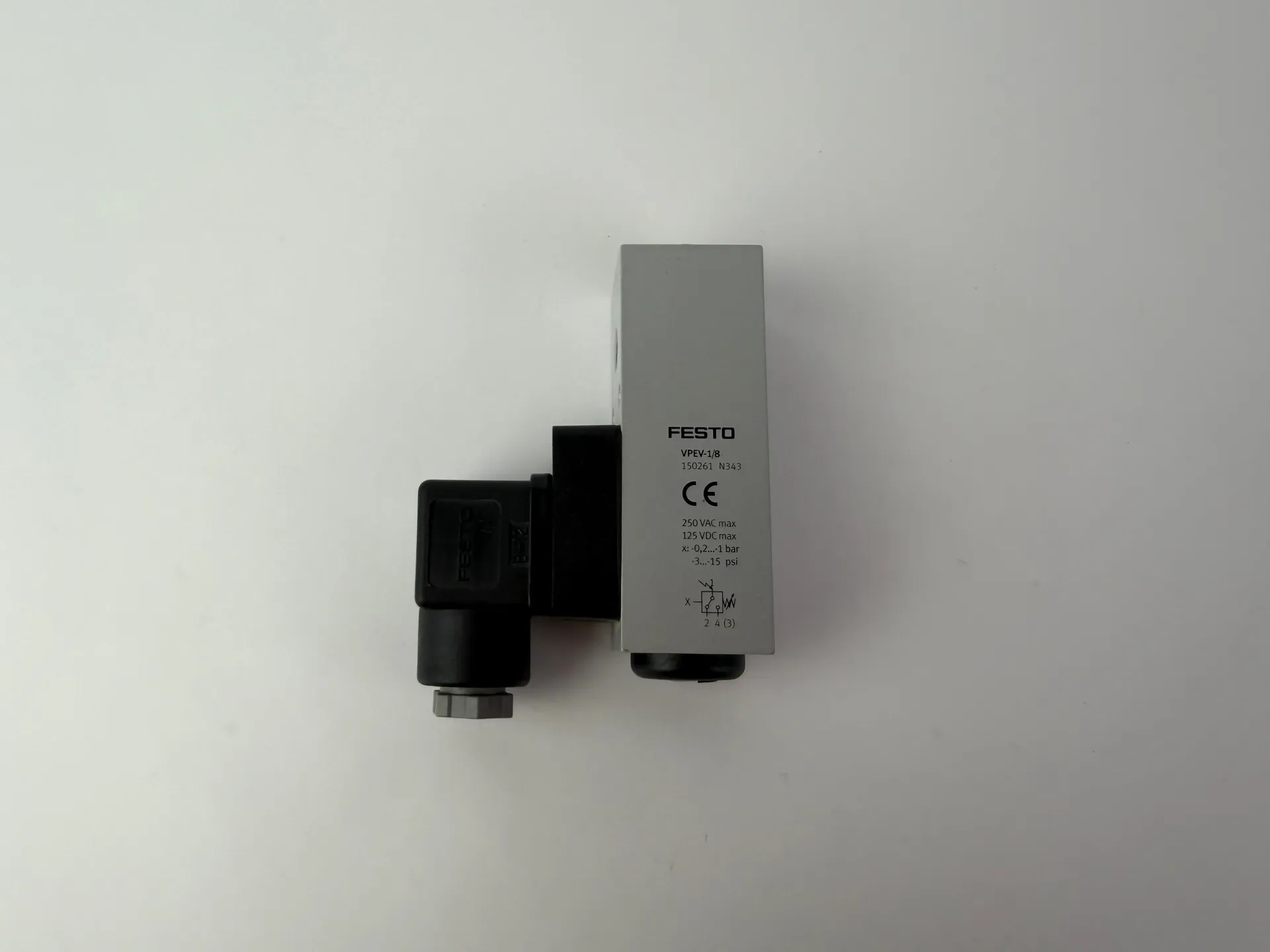 Festo 150261 VPEV-1/8 Vacuum Switch Pressure Switch -0.2…-1 Bar 250VAC - Thumbnail 2