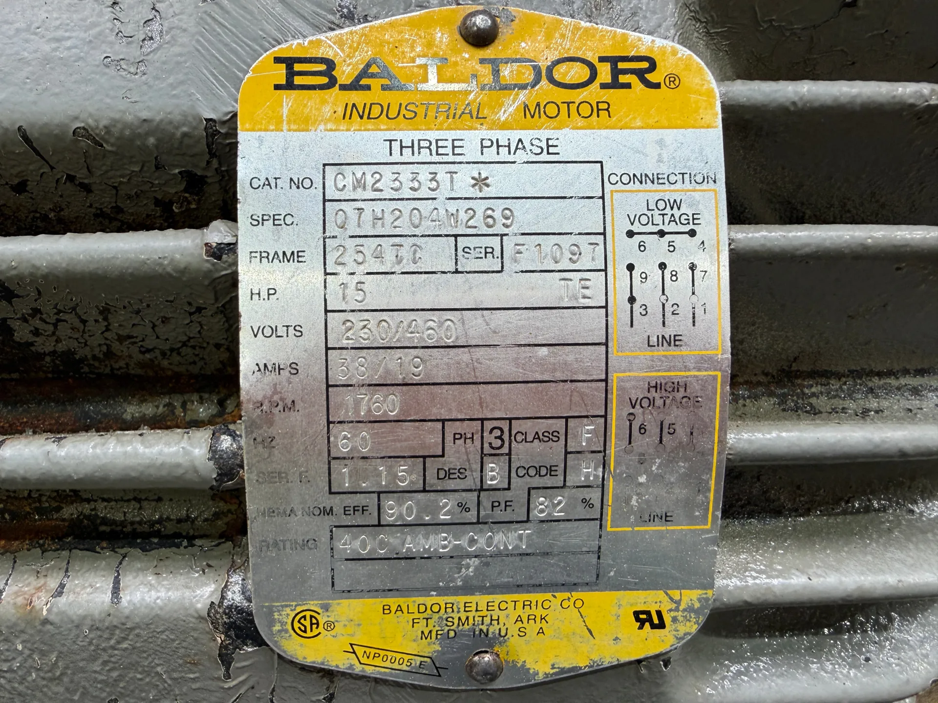 Parker PVP23303R26A2A20 Hydraulic Piston Pump + Baldor CM2333T 15HP Motor 230/460V - Thumbnail 12