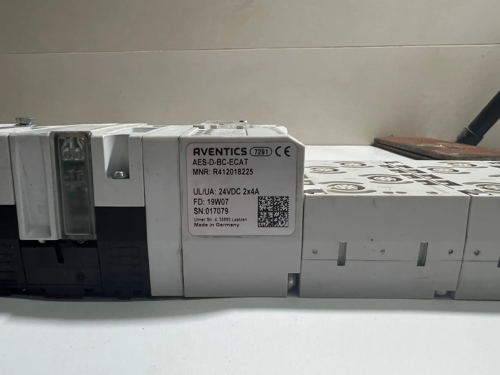 Aventics R412018225 EtherCAT AES-D-BC-ECAT Air Valve Island Module - Image 1