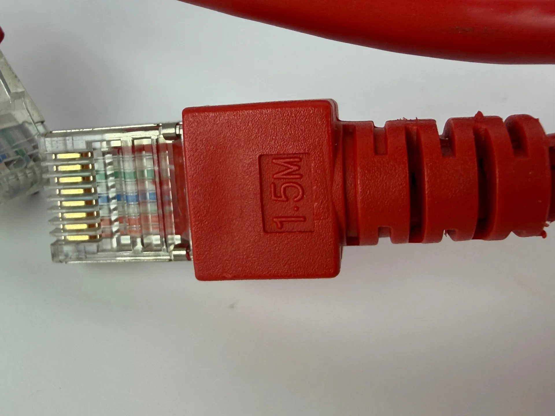 1x CAT5e SFTP Ethernet Patch Cable 1.5m RJ45 Shielded LAN 26AWG Red - Thumbnail 4