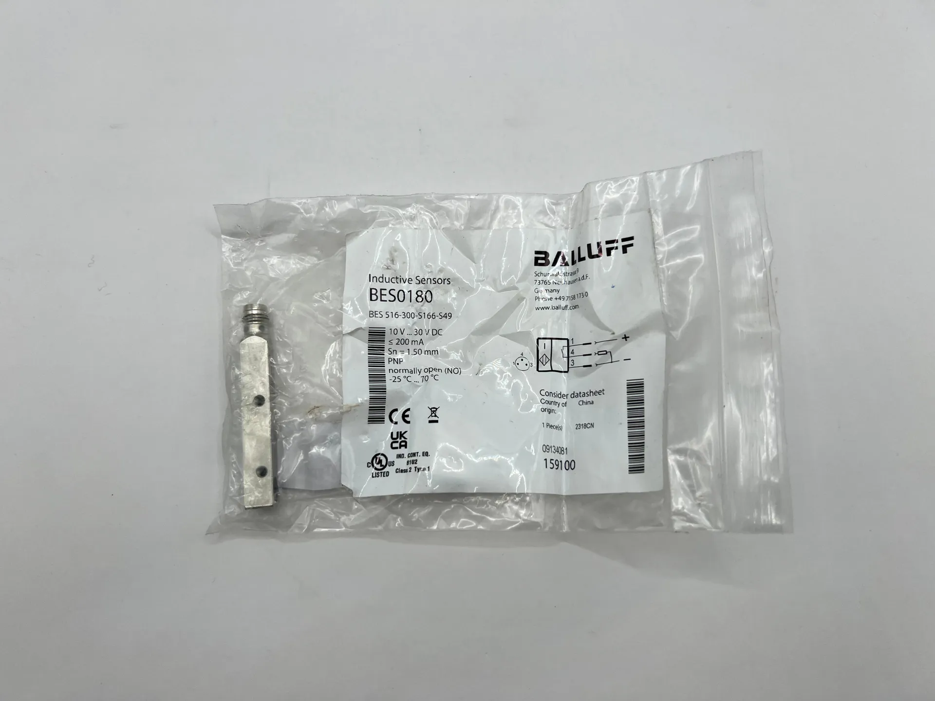 1x Balluff BES0180 Inductive Sensor BES-516-300-S166-S49 New in Box - Image 1