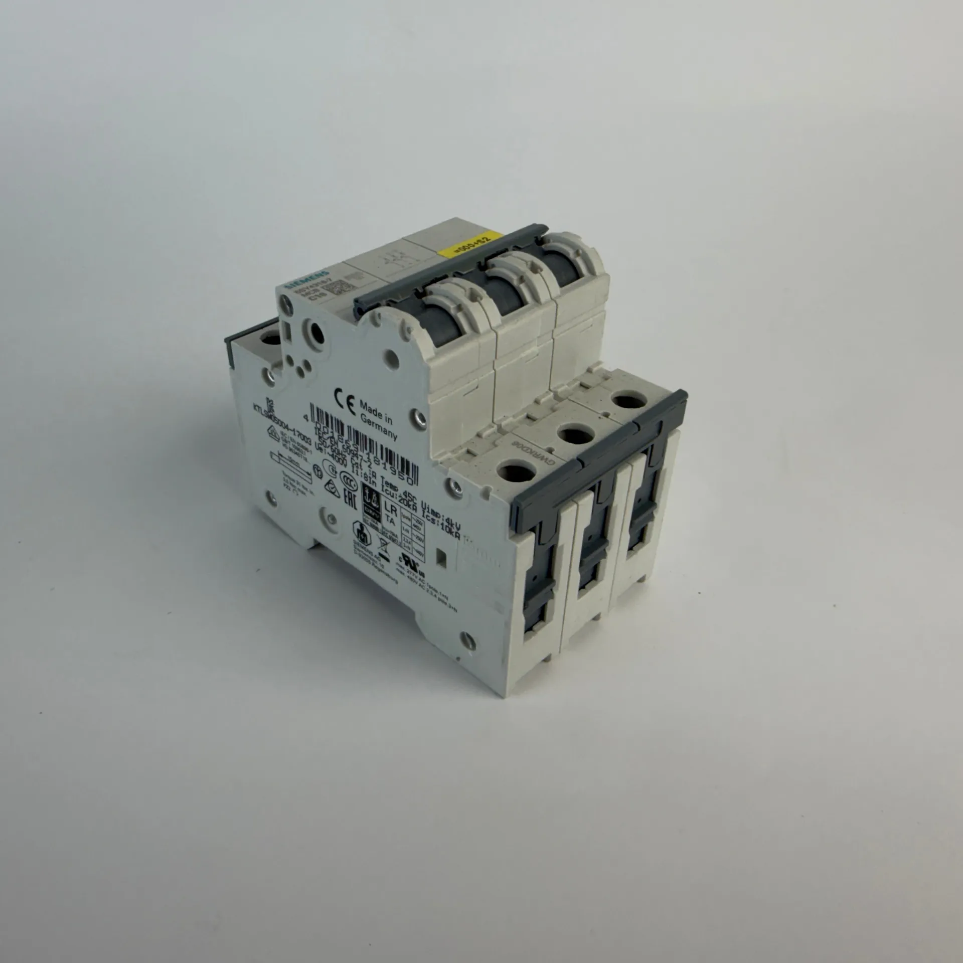 Siemens 5SY4316-7 3 Pole MCB C16 16A Circuit Breaker 10kA 400V AC - Thumbnail 2