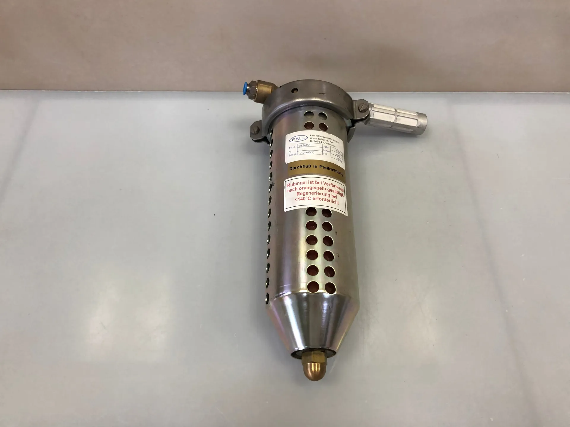 1x Pall Schumacher ALB-P-1 Rubingel Adsorber – 0.65L, 16 bar, -10…+40°C - Thumbnail 2