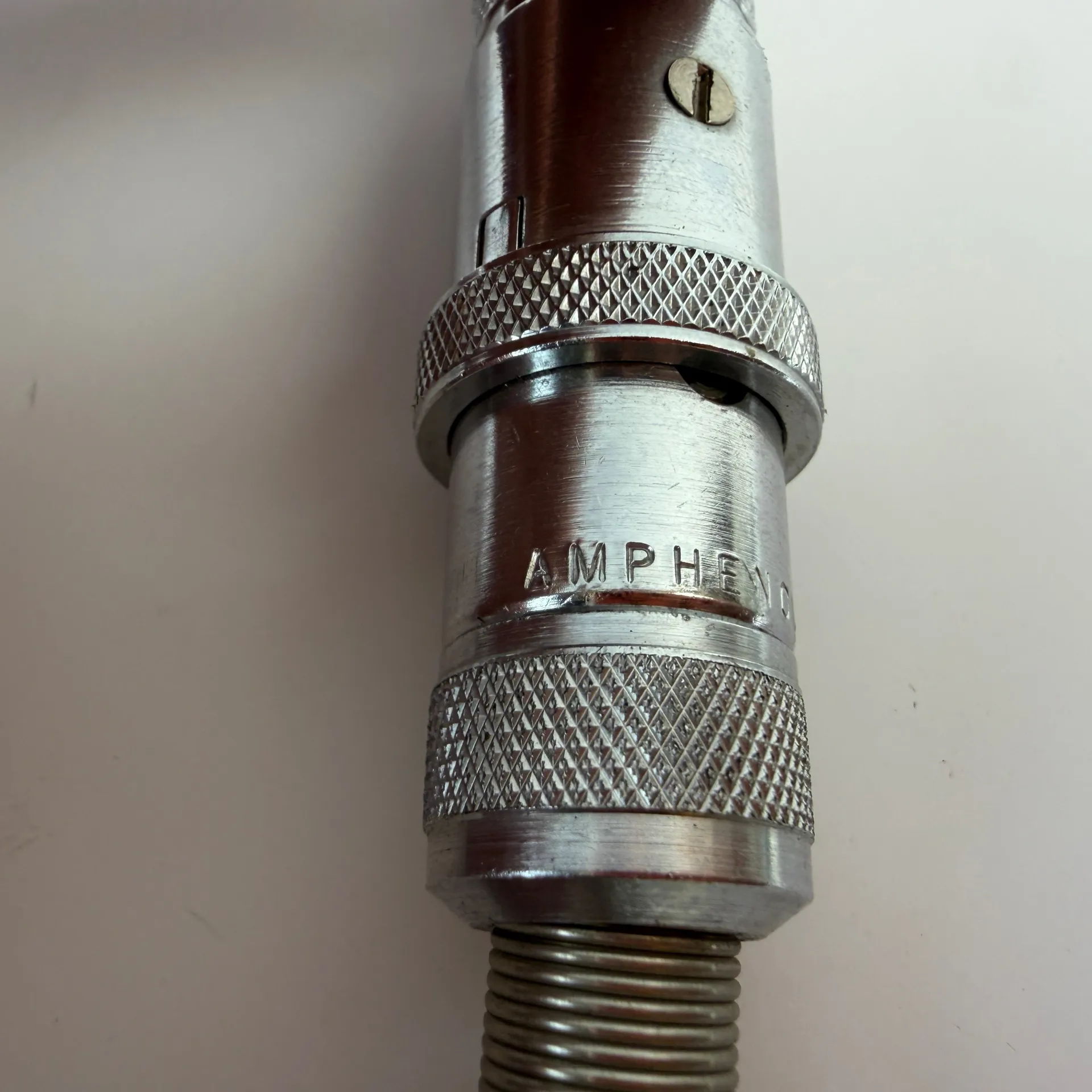 Amphenol 4-Pin Circular Male Cable Connectors Metal – Lot of 2 - Thumbnail 5