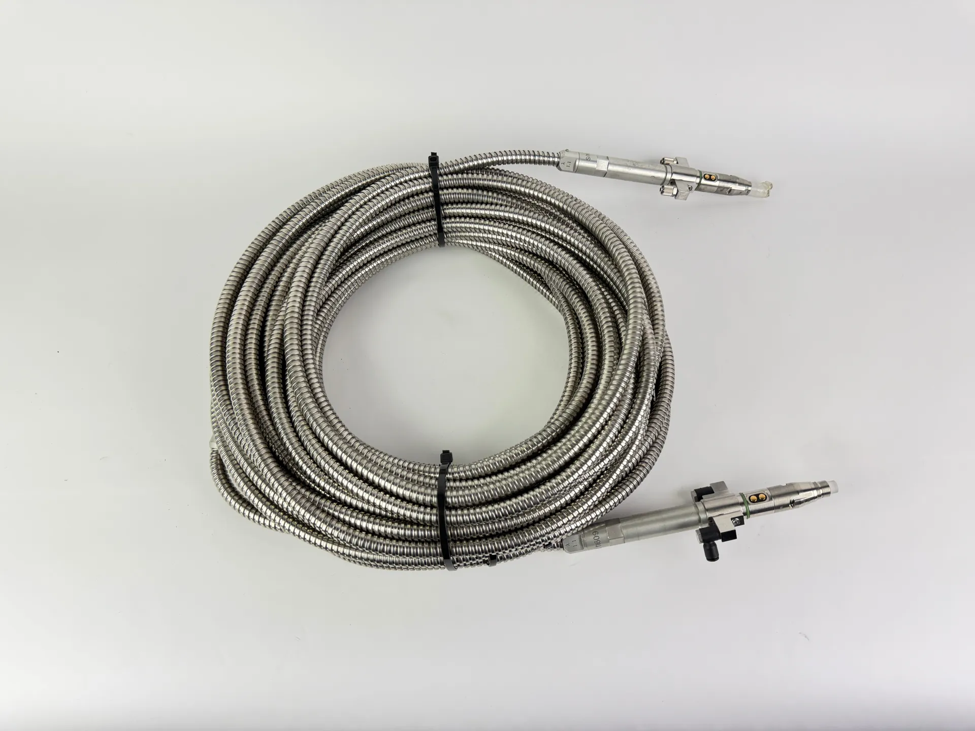High Power Laser Fiber Optic Delivery Cable Armored Water Cooled Industrial - Thumbnail 2