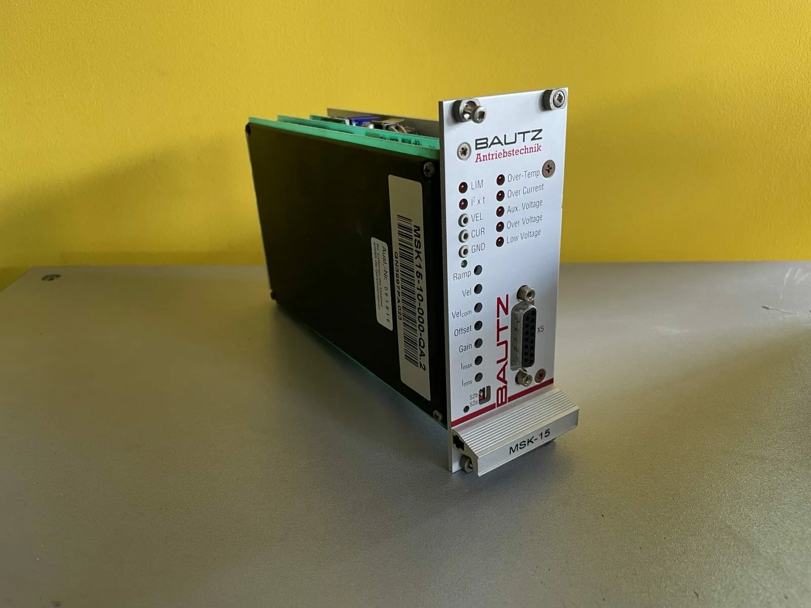 1x BAUTZ MSK15-10-000-QA.2 QA Servo Drive Amplifier - Thumbnail 2