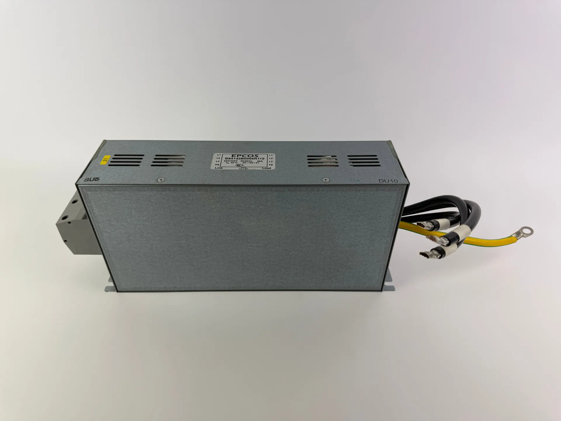 1x EPCOS B84143B0066R110 Line Filter, Mains EMI Filter, 66A, 520/300V - Thumbnail 2