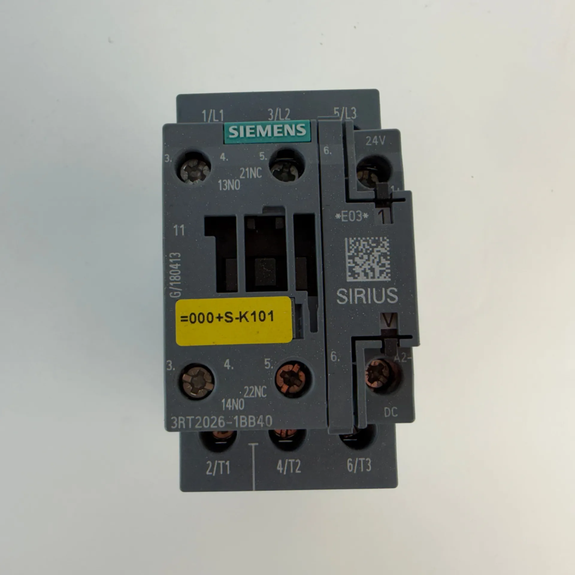 Siemens 3RT2026-1BB40 Sirius Contactor 24V DC 11kW 1NO+1NC 25A - Thumbnail 2
