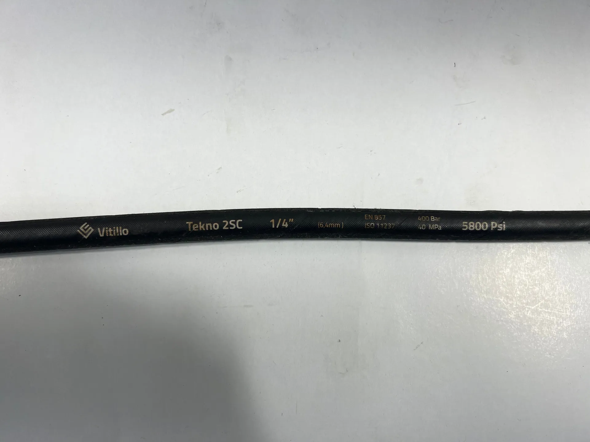 Vitillo Tekno 2SC 1/4" 6.4 mm 400 bar 5800 psi – 75 cm - Image 1