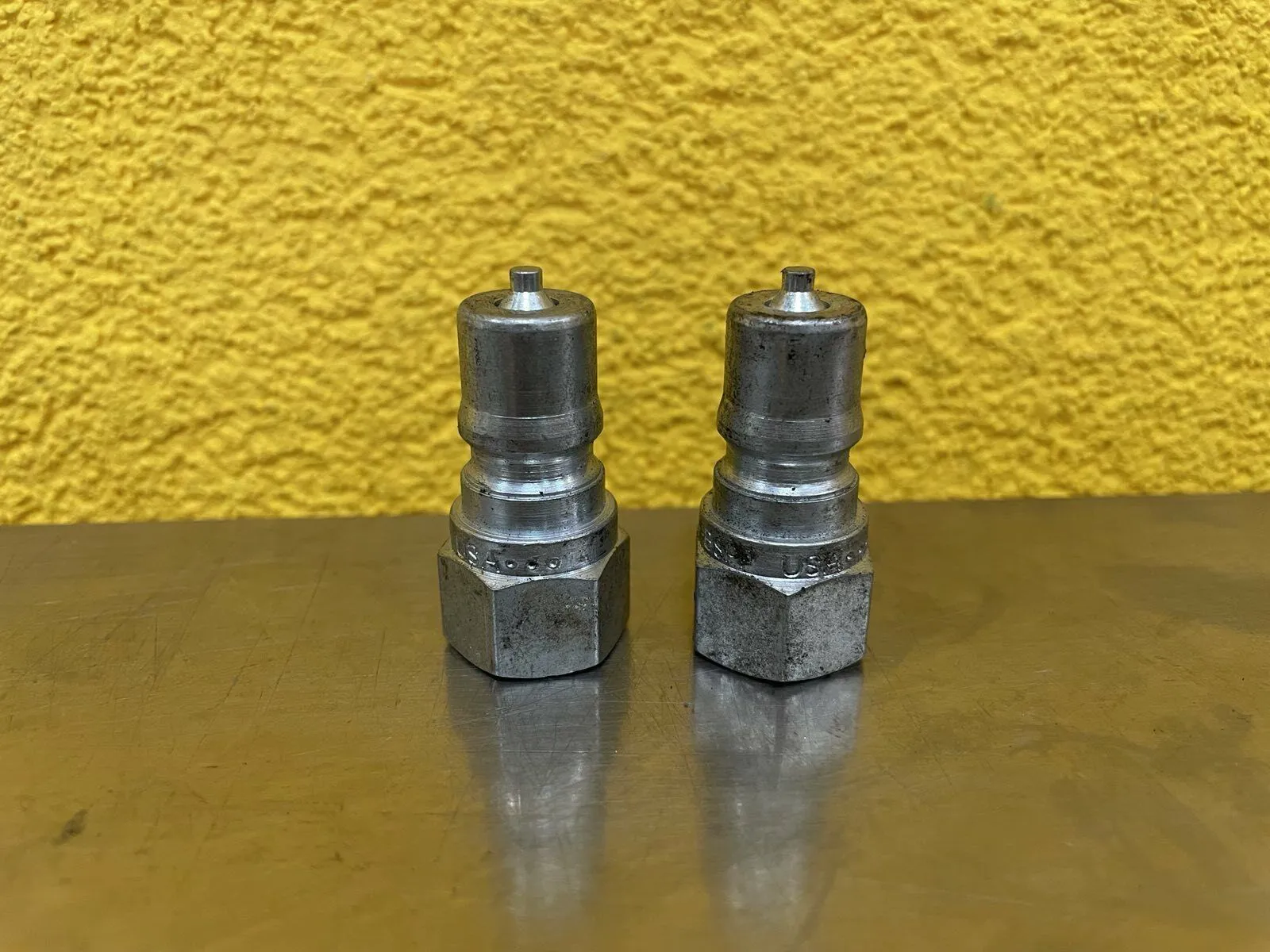1x H3-63-BSPP Parker Steel Female Hydraulic Quick Connect Coupling, G 3/8 Female - Thumbnail 3
