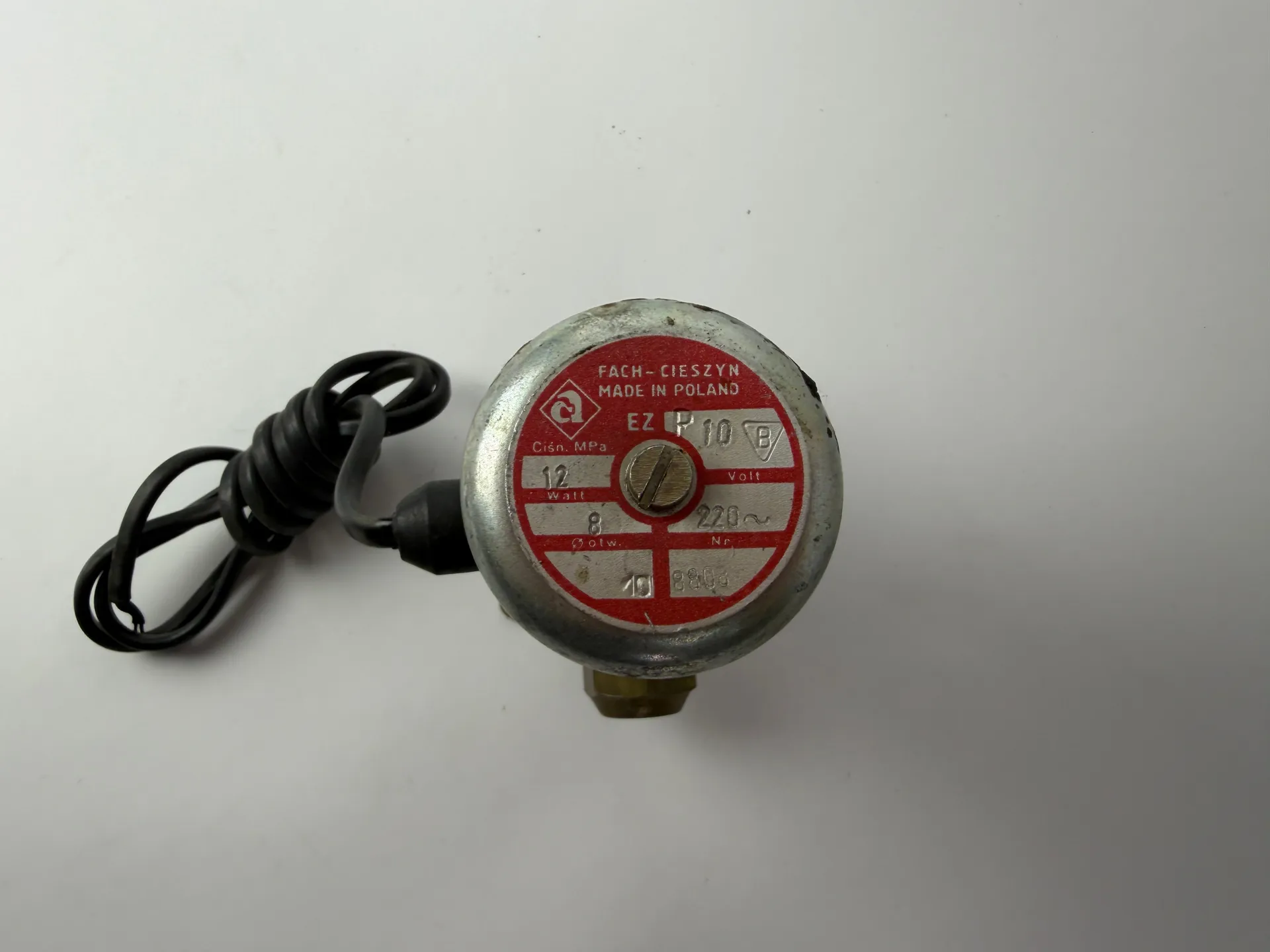 FACH Cieszyn EZ P10 Solenoid Valve 220V 8W 12MPa Made in Poland - Thumbnail 4