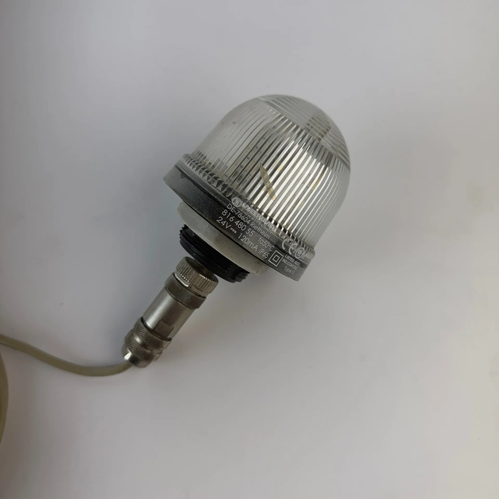 Lot of 7 WERMA 816.480.55 LED Permanent Multicolor Beacons 24VDC IP65 Type 12 - Thumbnail 2