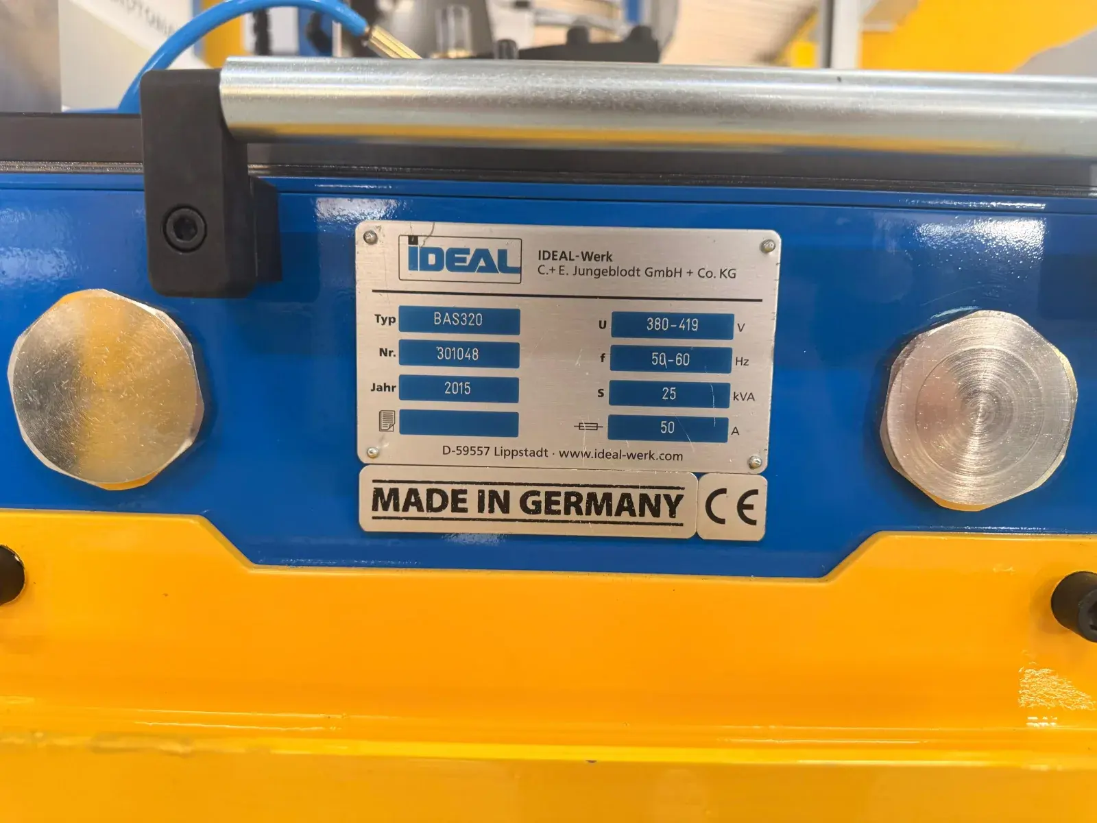 iDEAL BAS 320 Flash Butt Welding Machine for Band Saw Blades up to 50 mm - Thumbnail 13