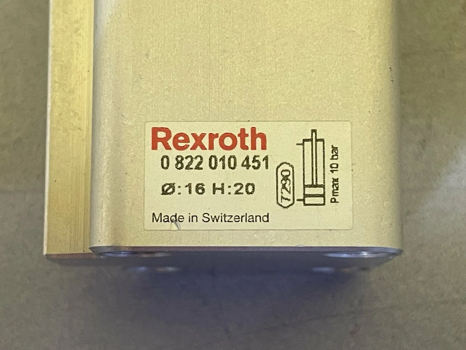 REXROTH 0 822 010 451 PNEUMATIC CYLINDER - Thumbnail 3