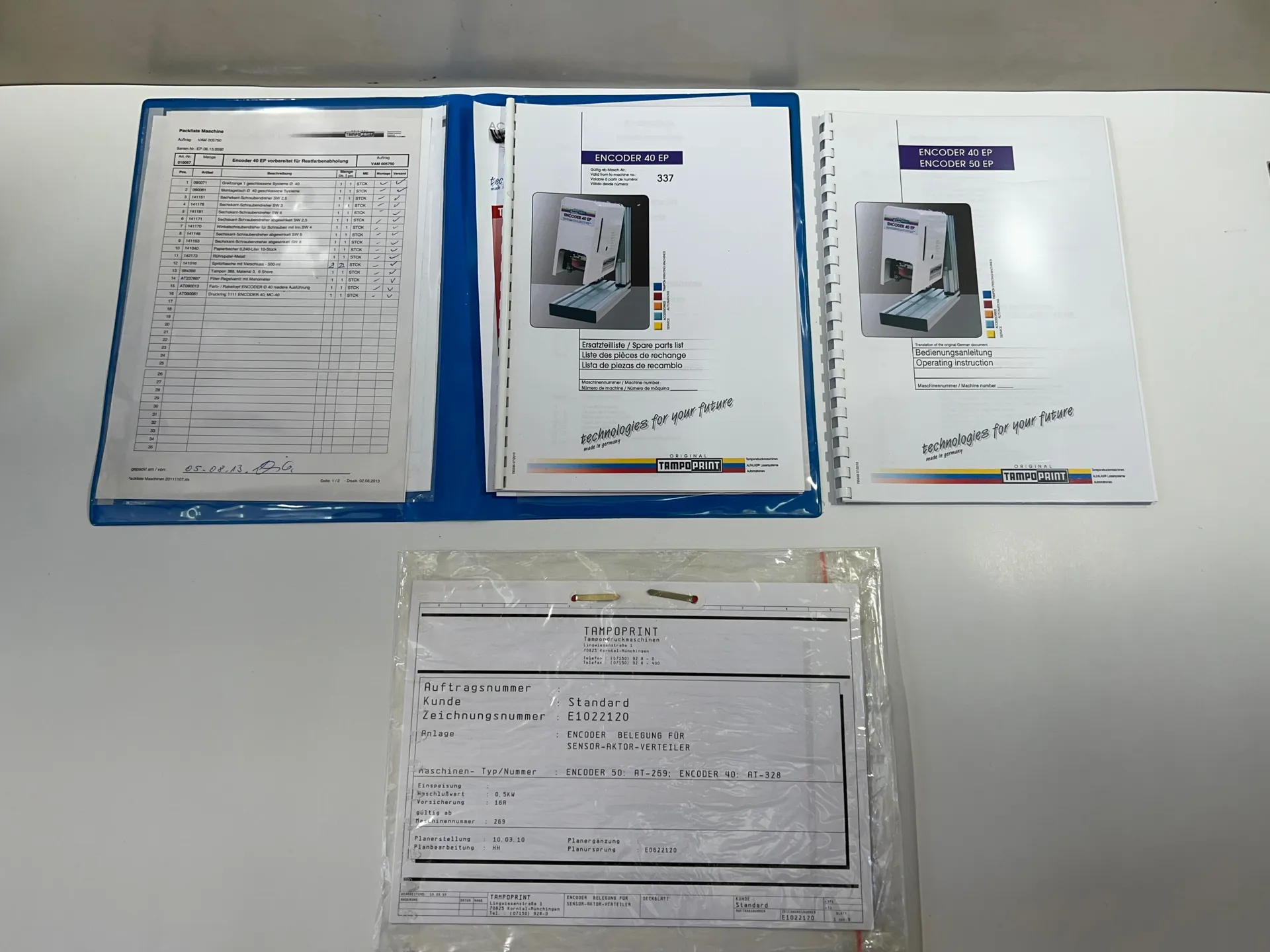 Tampoprint Encoder 40 EP – Operating Instructions, Setting Instructions & Spare Parts List - Thumbnail 2