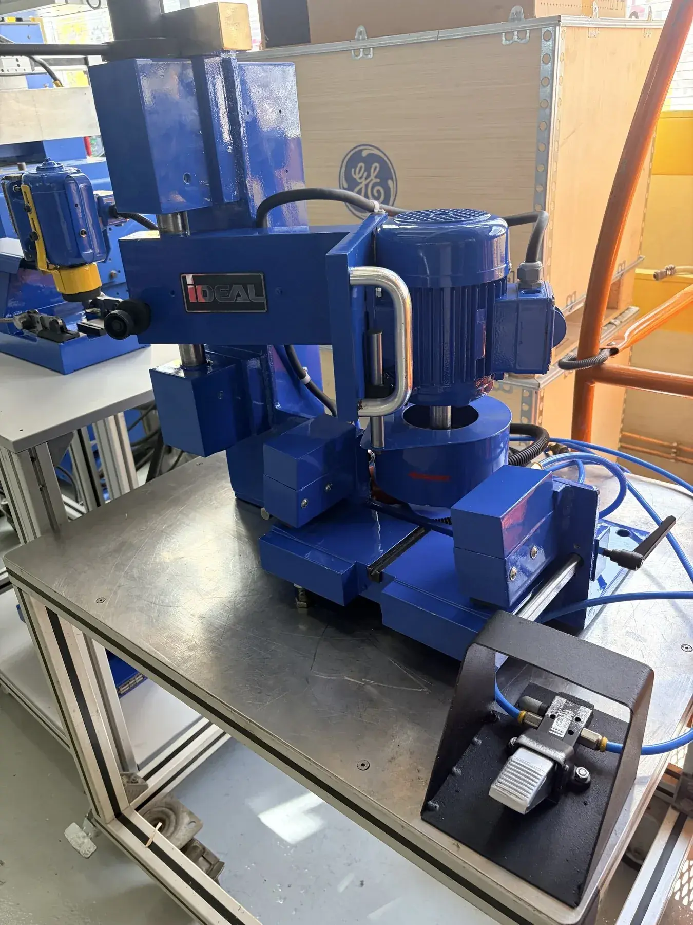 iDEAL SMP 100 Pneumatic Band Saw Blade Weld Seam Grinder up to 100 mm - Thumbnail 2