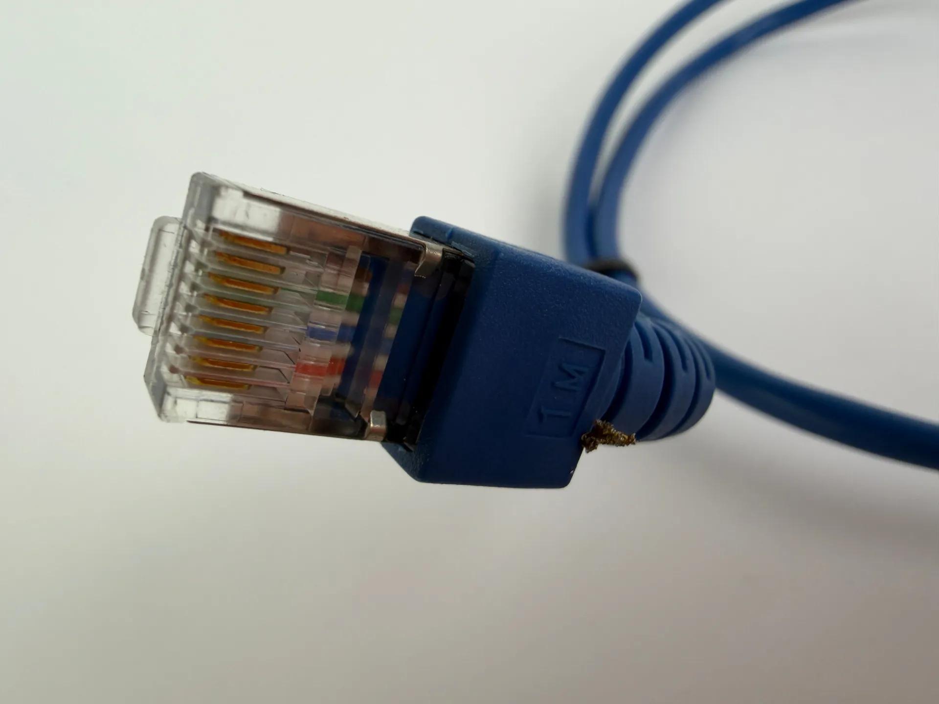 1x CAT5e SFTP Ethernet Patch Cable 1m RJ45 Shielded LAN 26AWG Blue - Thumbnail 2