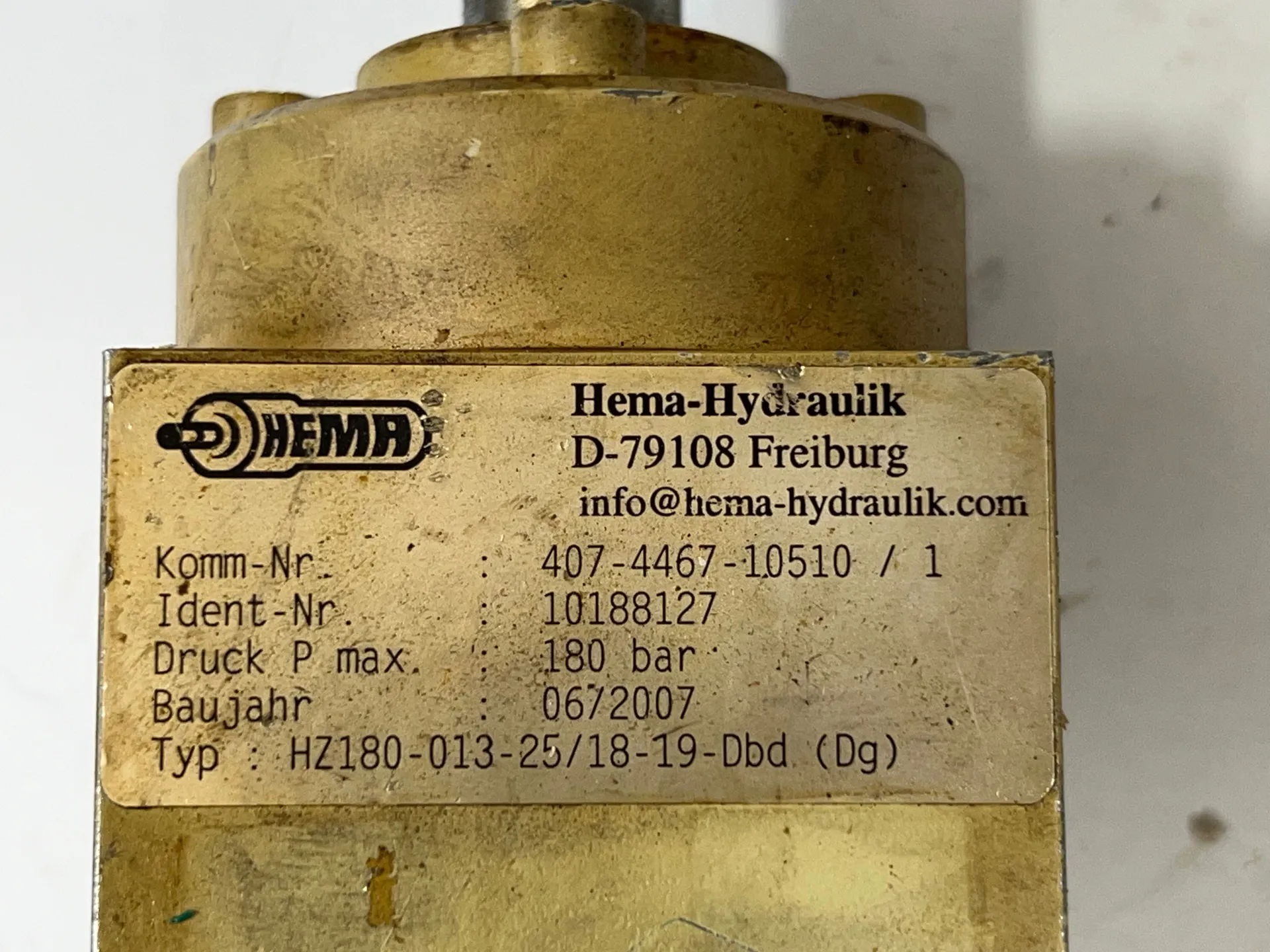 Hema-Hydraulik HZ180-013-25/18-19-DBG Hydraulic Cylinder – 180 Bar - Thumbnail 5