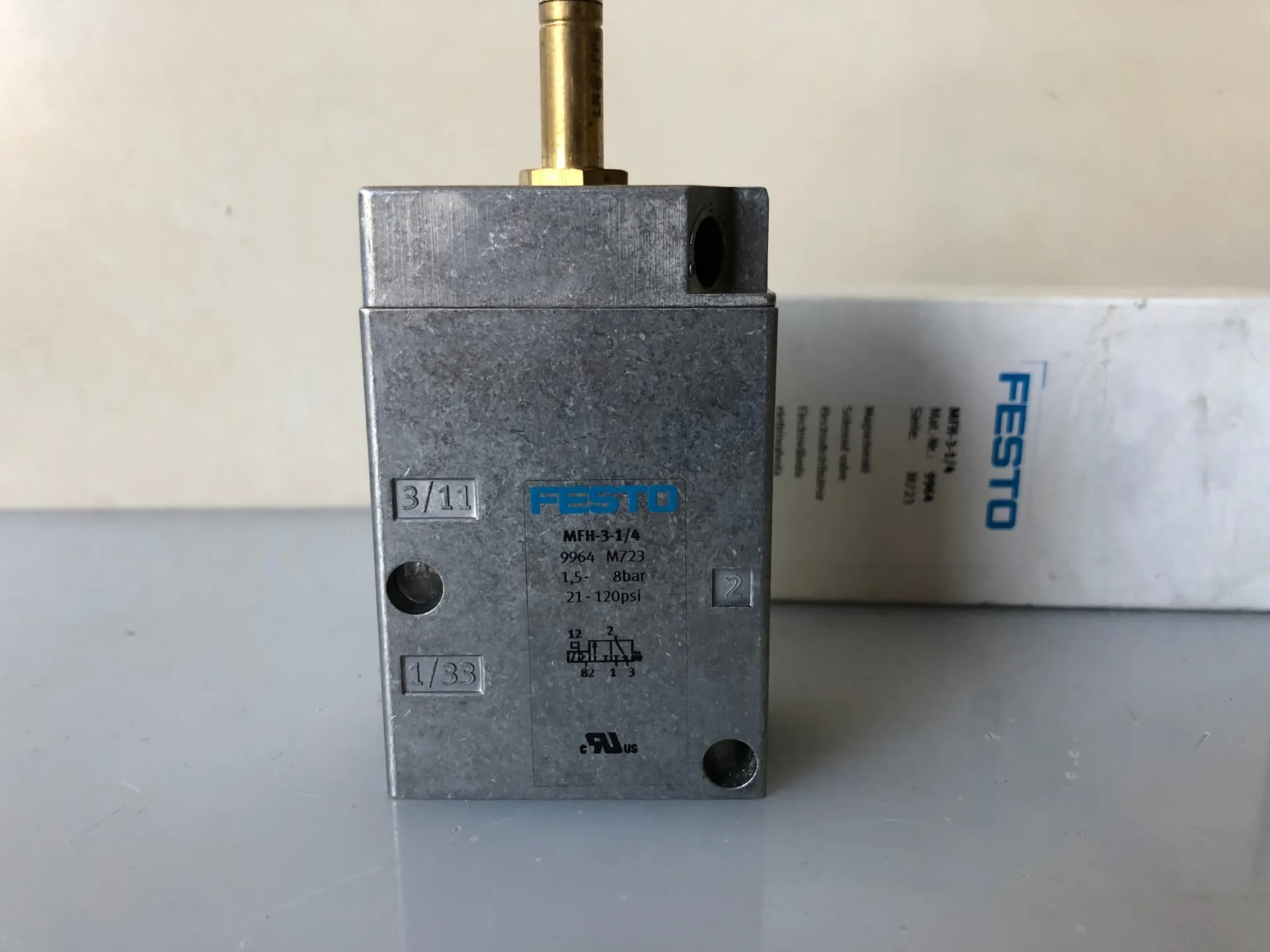 Festo MFH-3-1/4 9964 Solenoid Valve – 3/2 Way, 1/4" Port Pneumatic Valve - Thumbnail 3