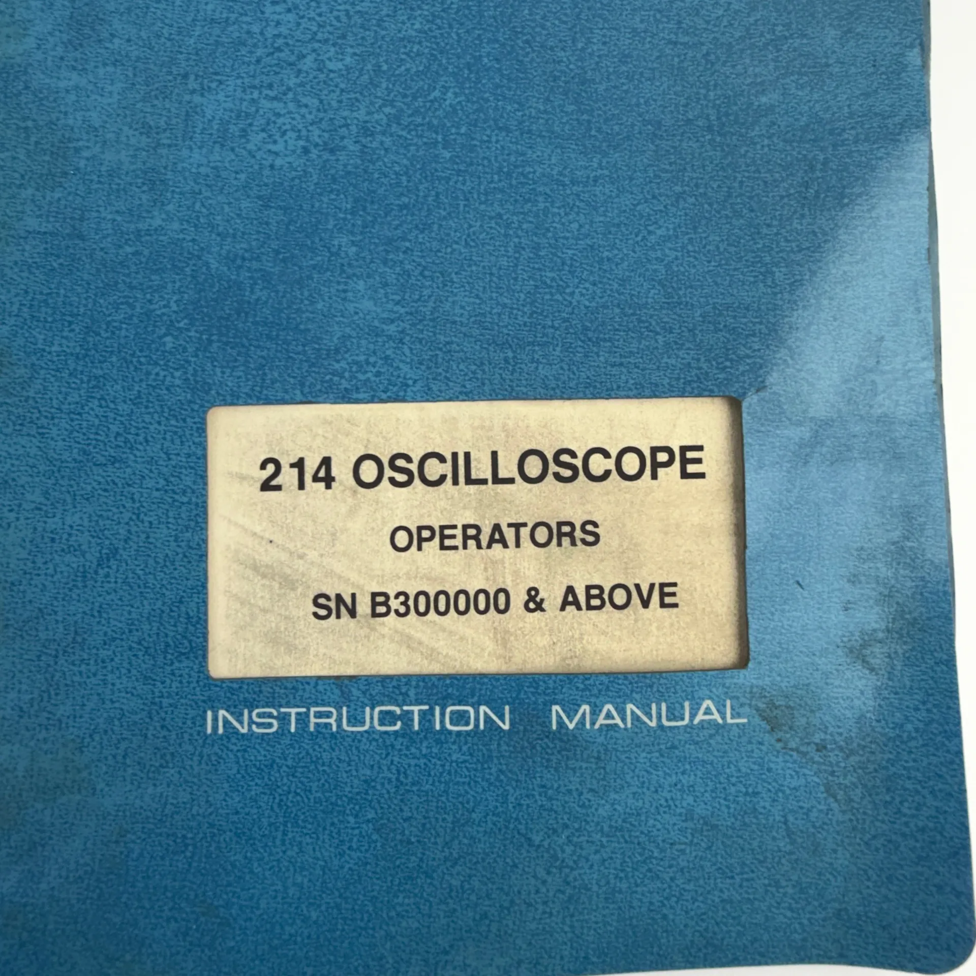Tektronix 070-5054-00 214 Oscilloscope Operators Instruction Manual SN B300000 & Above - Thumbnail 2
