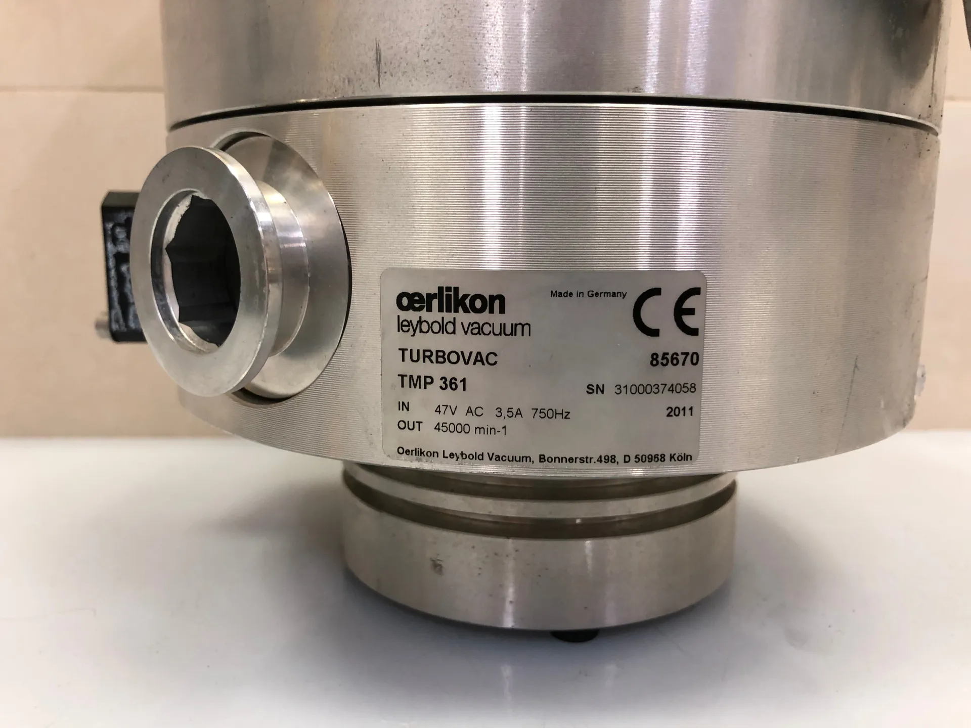 Leybold TURBOVAC TMP 361 Turbomolecular Vacuum Pump – 750Hz, Model 85670 - Thumbnail 5