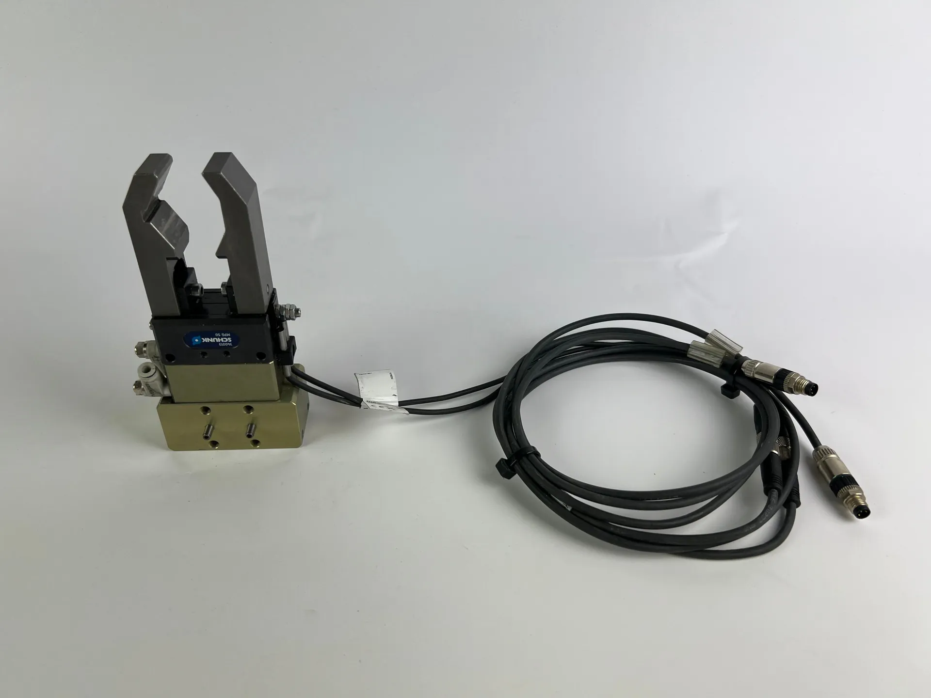 Schunk MPG 50 Two-Finger Parallel Gripper 340013 + 2x Balluff BES00JJ Inductive Sensors 160cm - Image 1