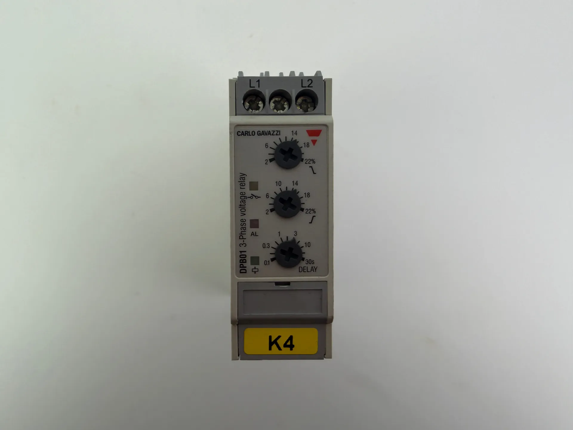 1x Carlo Gavazzi DPB01CM48 3-Phase Voltage Relay 380–480 VAC - Thumbnail 3