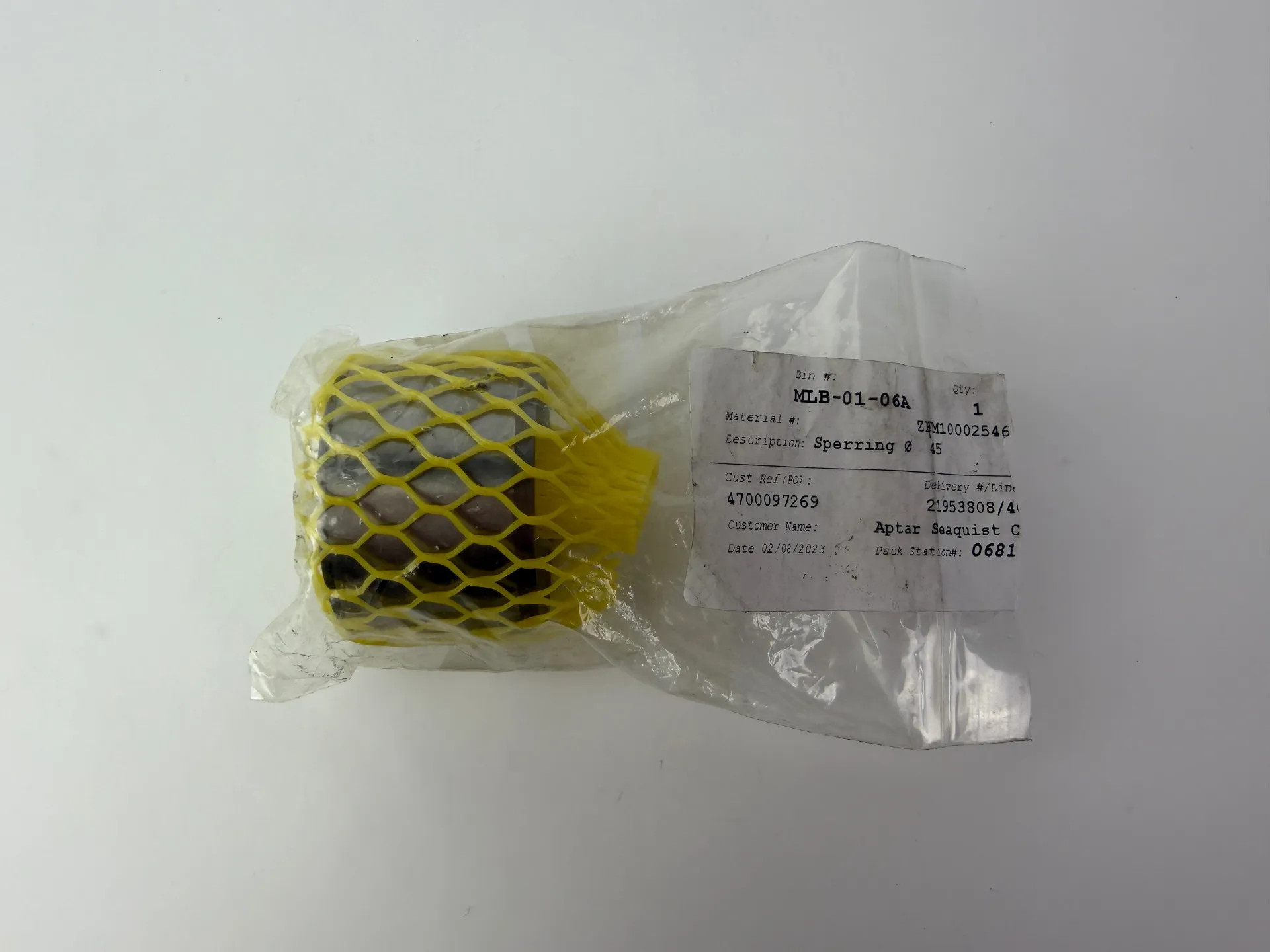 Ferromatik Milacron 10002546 / MR Stauring Ø45 Sperring Screw Tip Injection Molding - Image 1