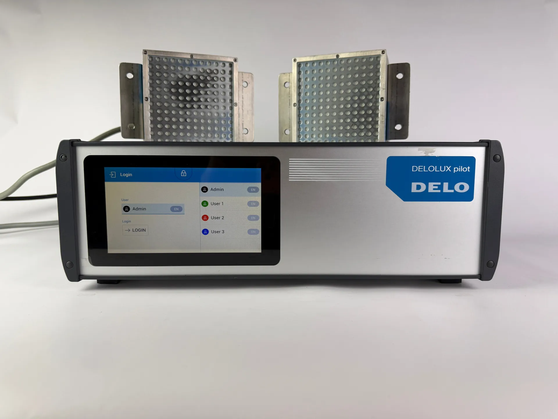 DELO DELOLUX pilot A4T Control Unit + 2× DELOLUX 20/400 A2 LED Heads – Complete UV Light Curing System - Thumbnail 2
