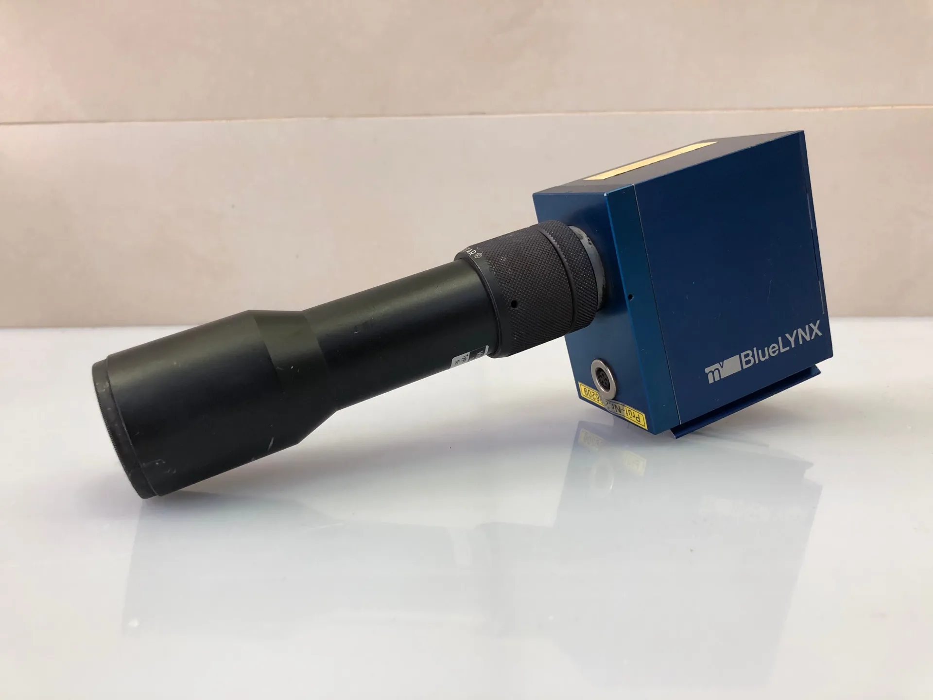 Matrix Vision mvBlueLYNX-421GX Smart Camera with Vicotar T107/0.25L Telecentric Lens - Image 1