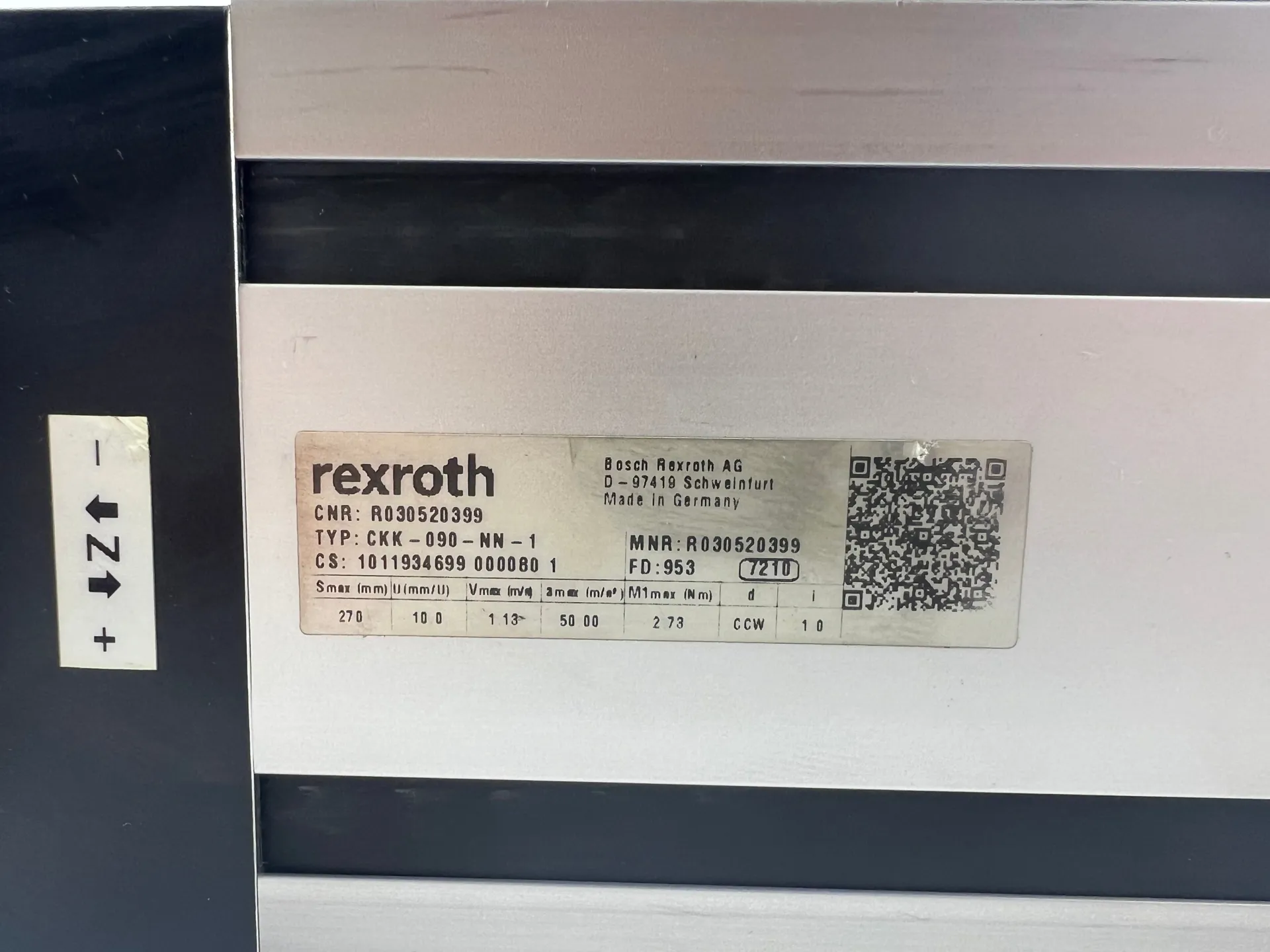 Rexroth R030520399 CKK-090-NN-1 Compact Module + R911384766 MS2N03-B0BYN-BMDH1-NNNNE-N Motor + 2 Cables + Sensors - Thumbnail 5