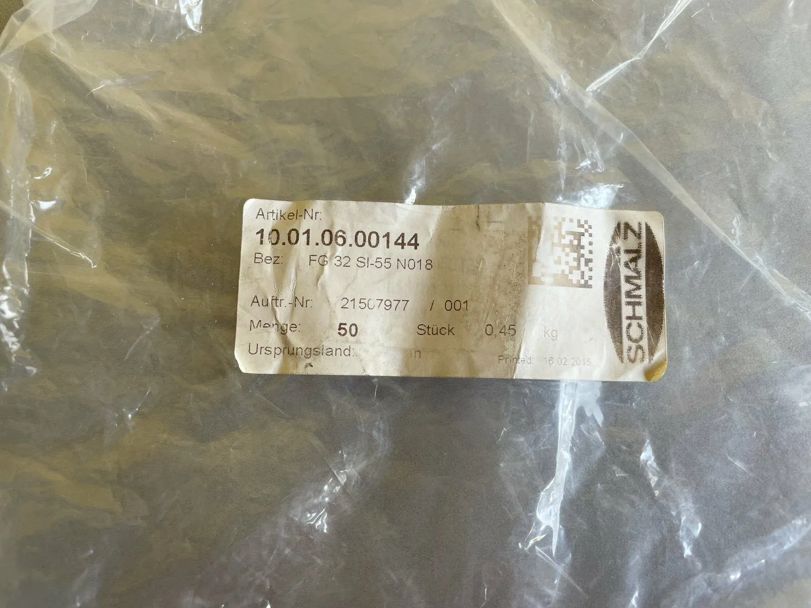 Lot of 25 FG-32-SI-55-N018 10.01.06.00144 Schmalz, Vacuum Pad / Cup - Thumbnail 4