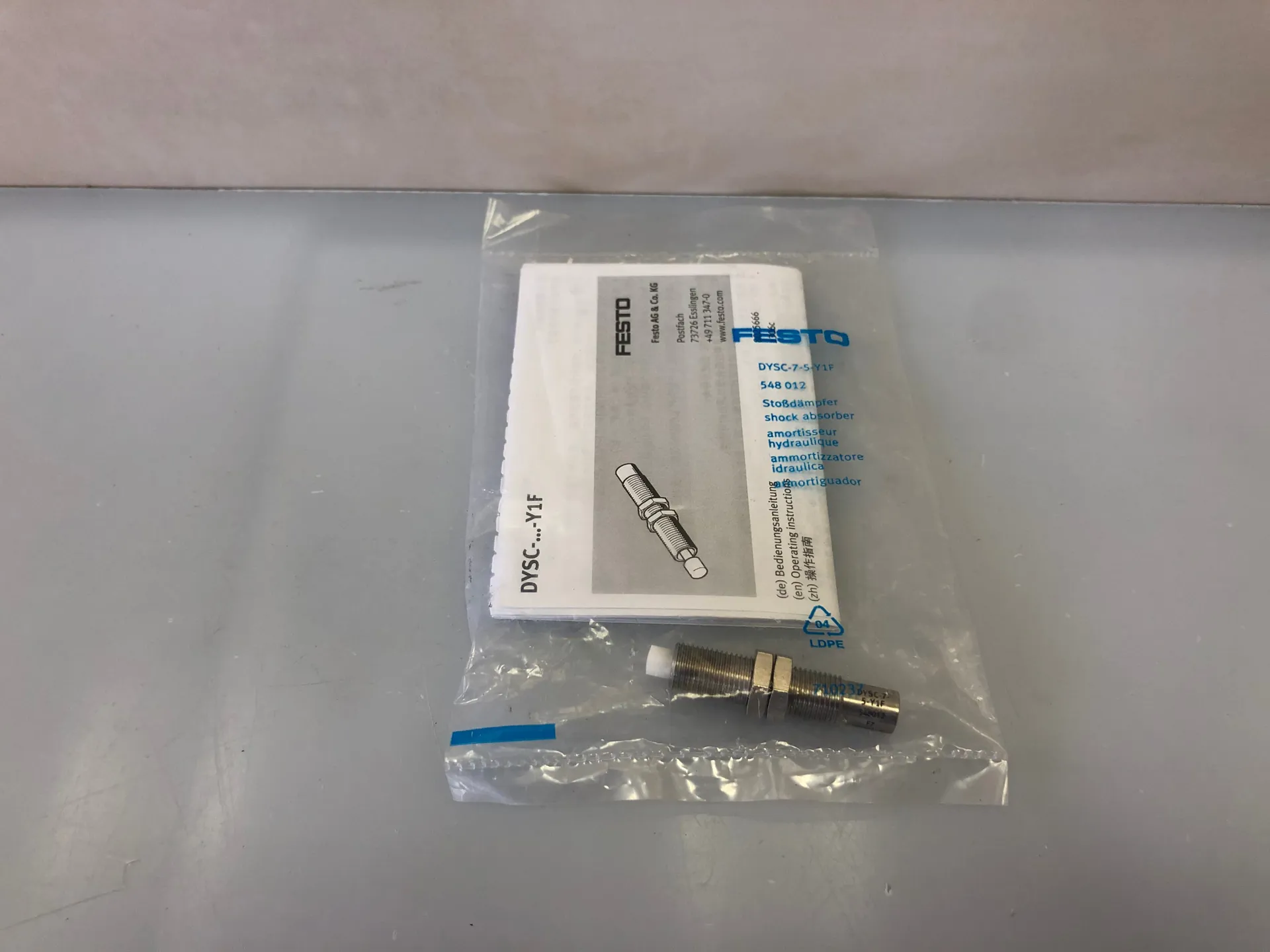Festo DYSC-7-5-Y1F 1,2N Shock Absorber 548012 - Thumbnail 2