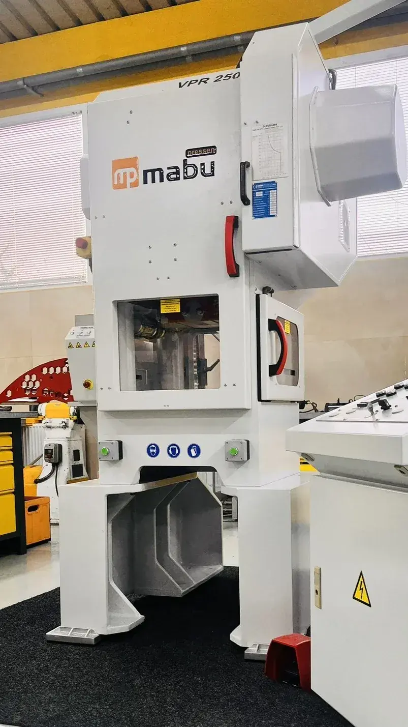 Mabu 25 VPR Automatic Punching Press 250 kN with Silicon SFS 200 Servo Feeder
